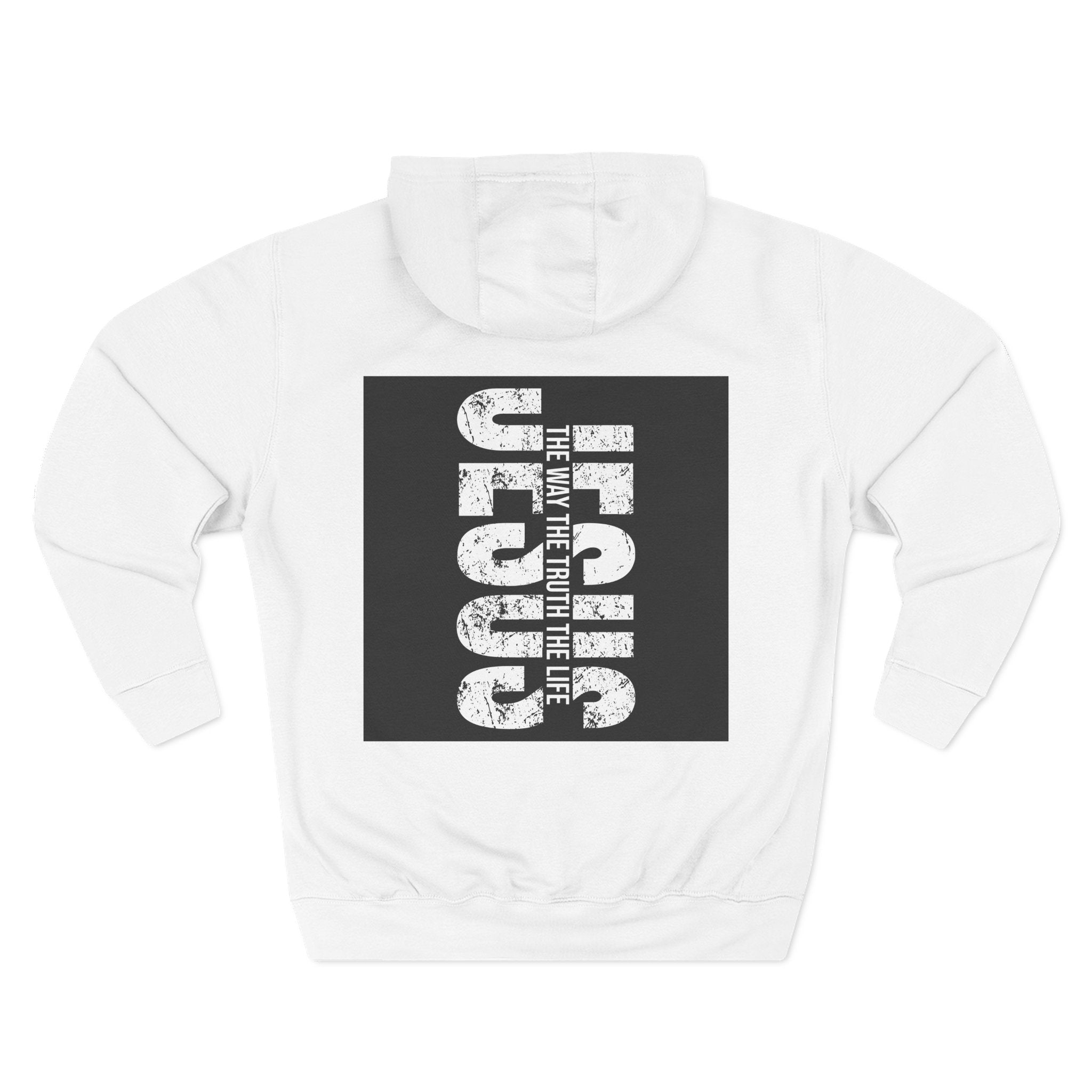 Faith-Inspired Fleece Hoodie, Comfortable Hoodie, Spiritual Gift, Cross Design, Inspirational Fashion, Cozy & Stylish