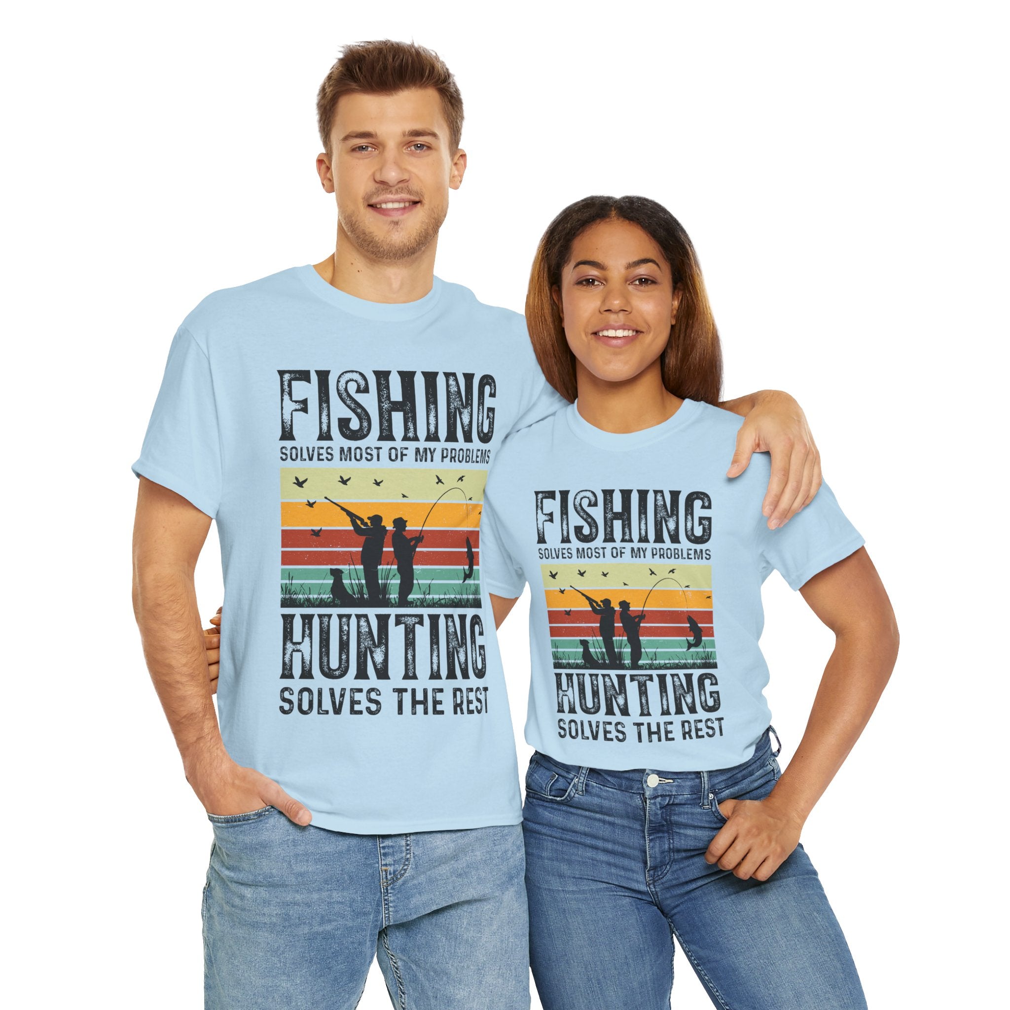 Funny Hunt and Fish Shirt for Men