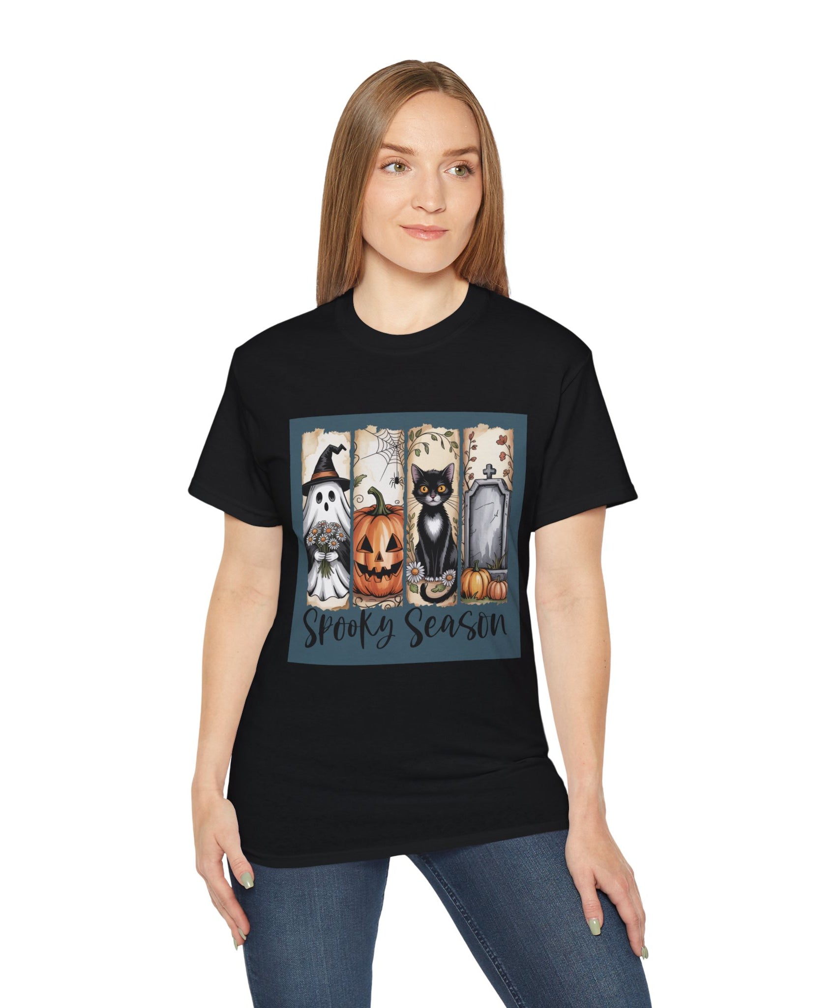 Unisex Spooky Season Tee - Inspirational Casual Wear, Christian T-Shirt, Motivational Gift, Faith-Based Apparel, Everyday Comfort - Gallory Hive
