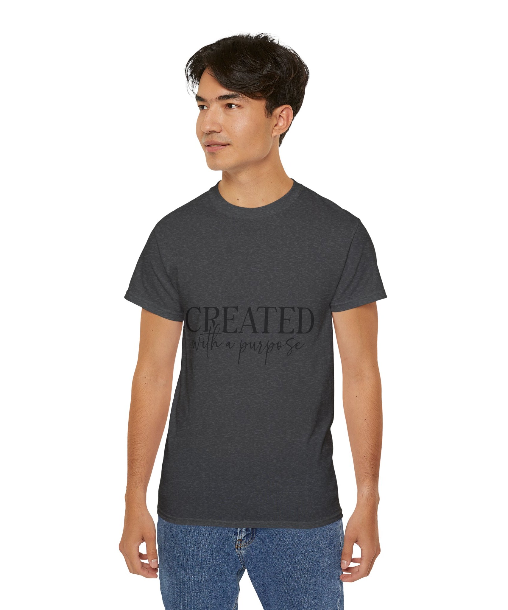 Unisex Created with a Purpose Tee - Inspirational Casual Wear, Christian T-Shirt, Motivational Gift, Faith-Based Apparel, Everyday Comfort - Gallory Hive