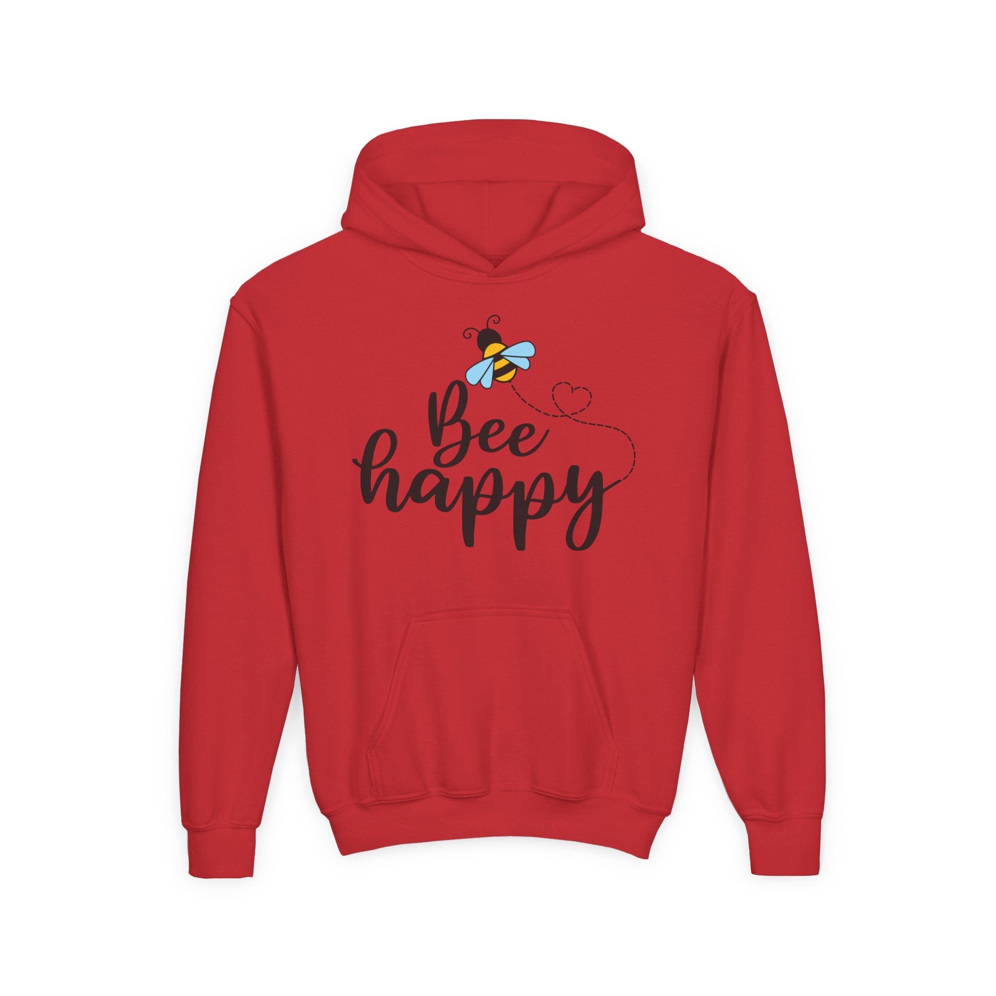 Bee Loved Unisex Kid's Hoodie – Whimsical Heart Trail Design