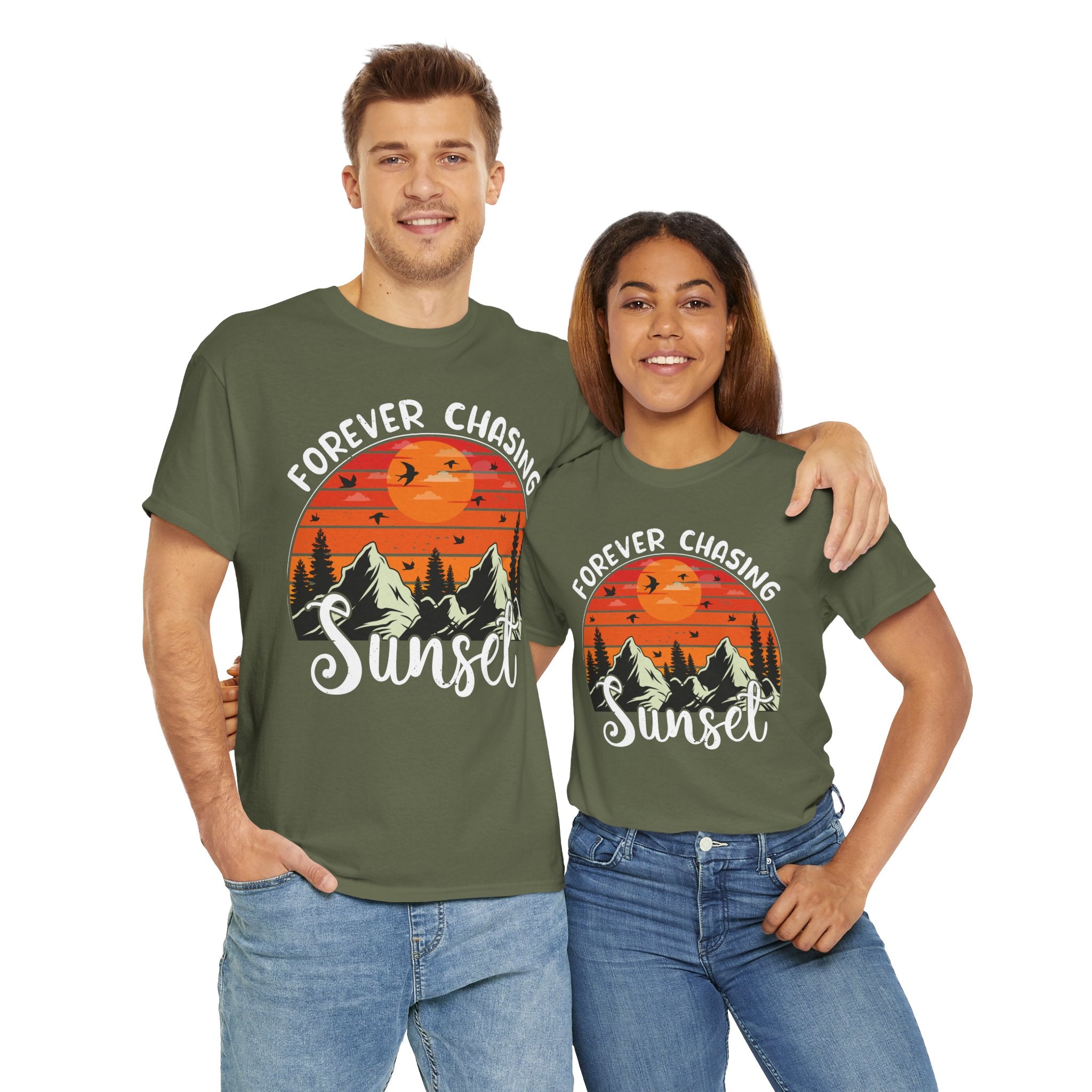 Sunset Mountain Scene T-Shirt