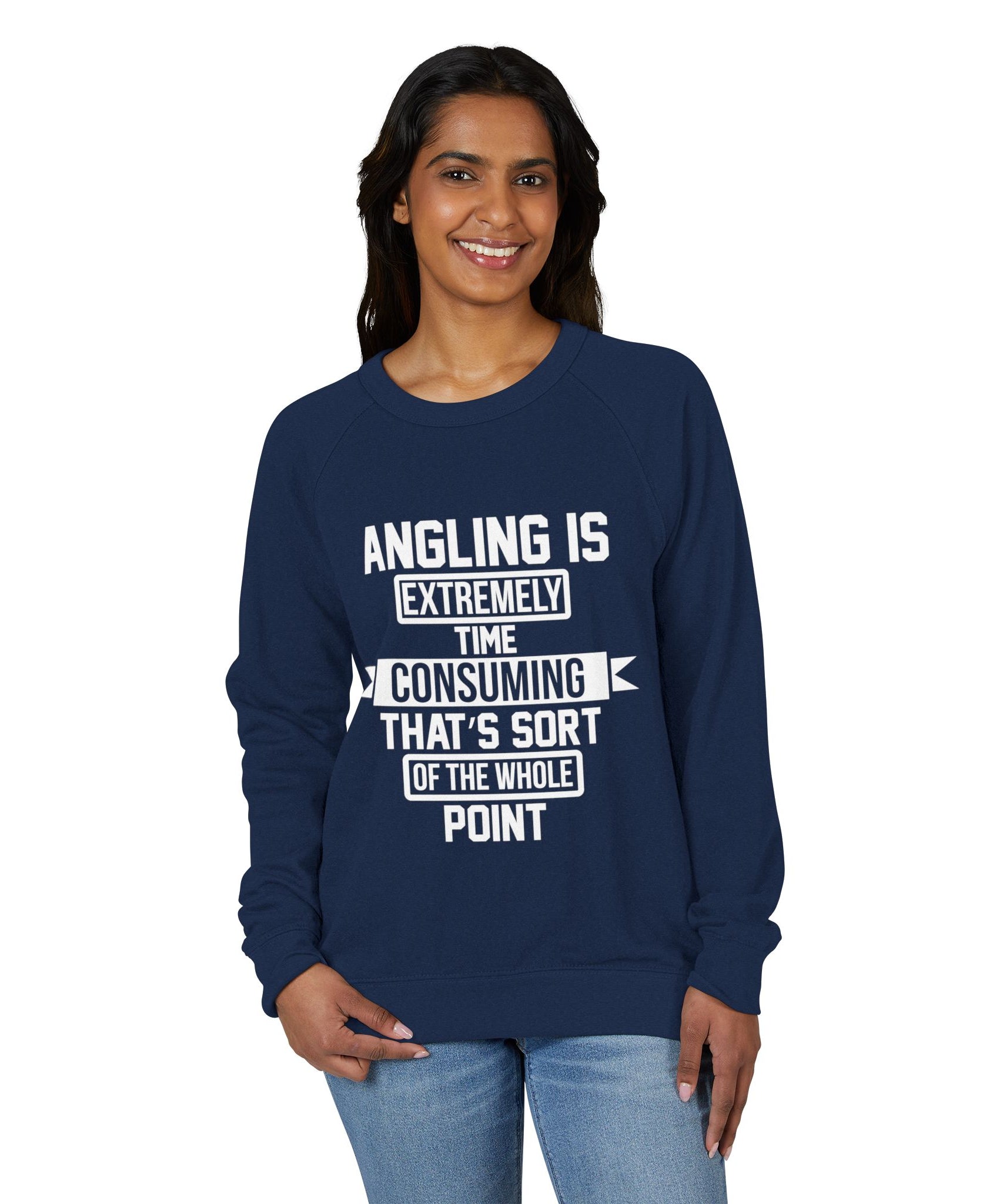 Crewneck Sweatshirt – Angling Quote for Fishers