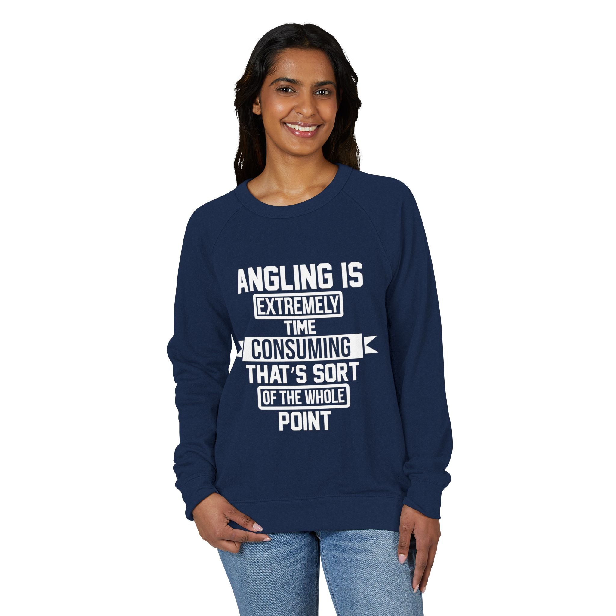 Crewneck Sweatshirt – Angling Quote for Fishers