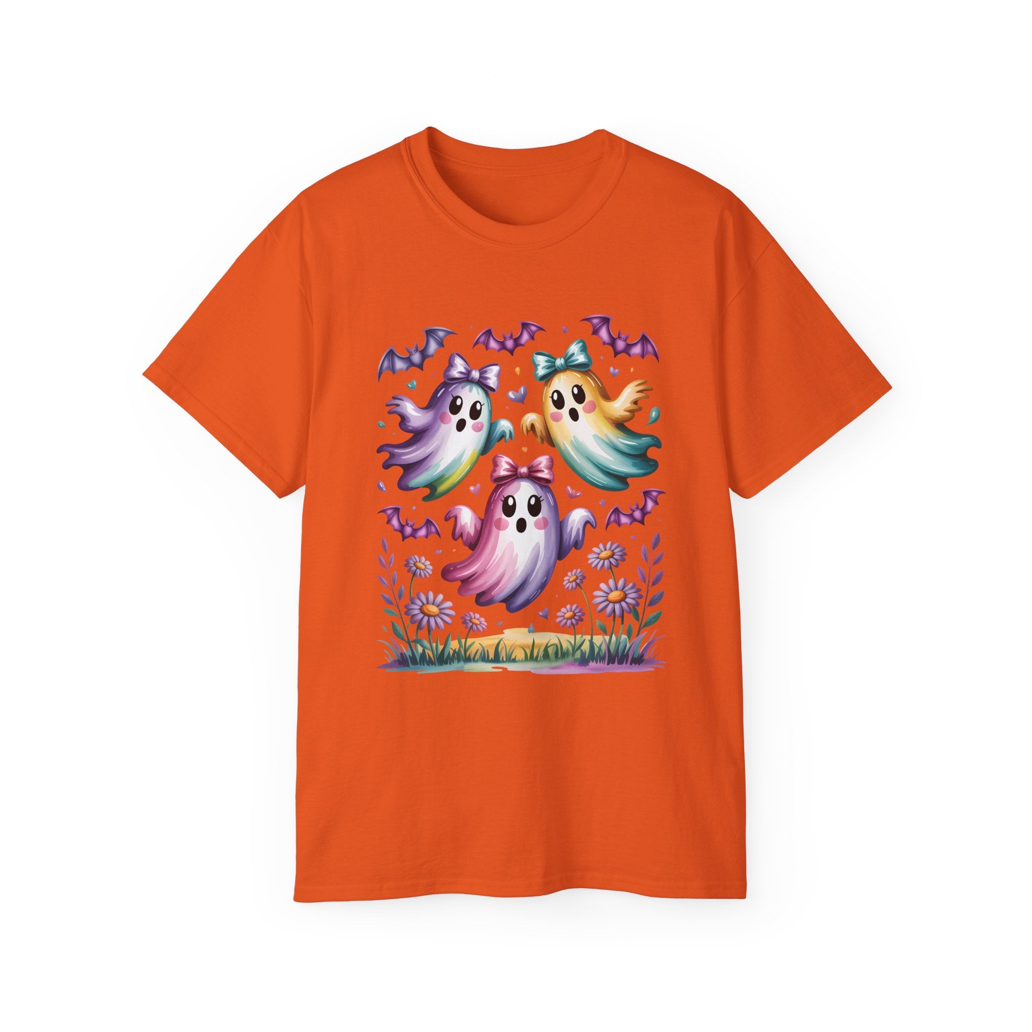 Floral Halloween Ghost Shirt – Kawaii Style | Gallory Hive