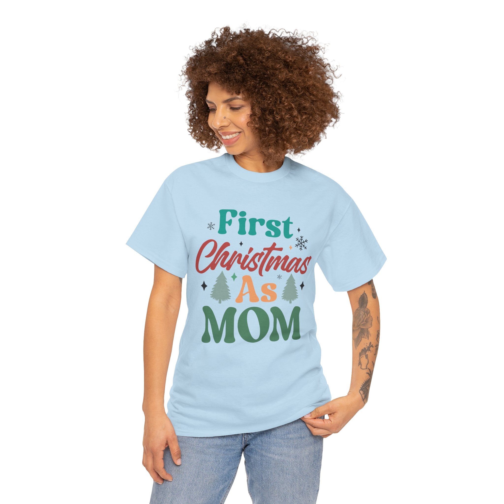 First Christmas as Mom T-Shirt | Gallory Hive
