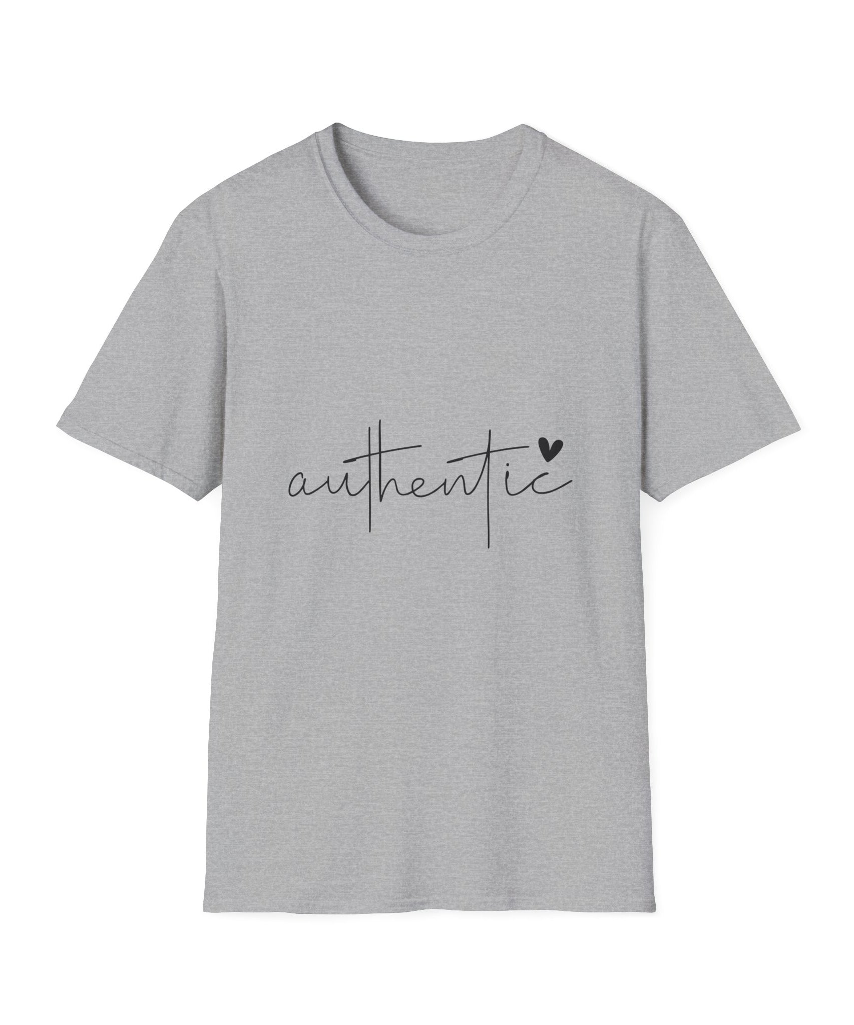 Unisex T-Shirt – "Authentic" Quote Tee - Positive Affirmation Shirt for Friends, Inspirational Tee - Gallory Hive