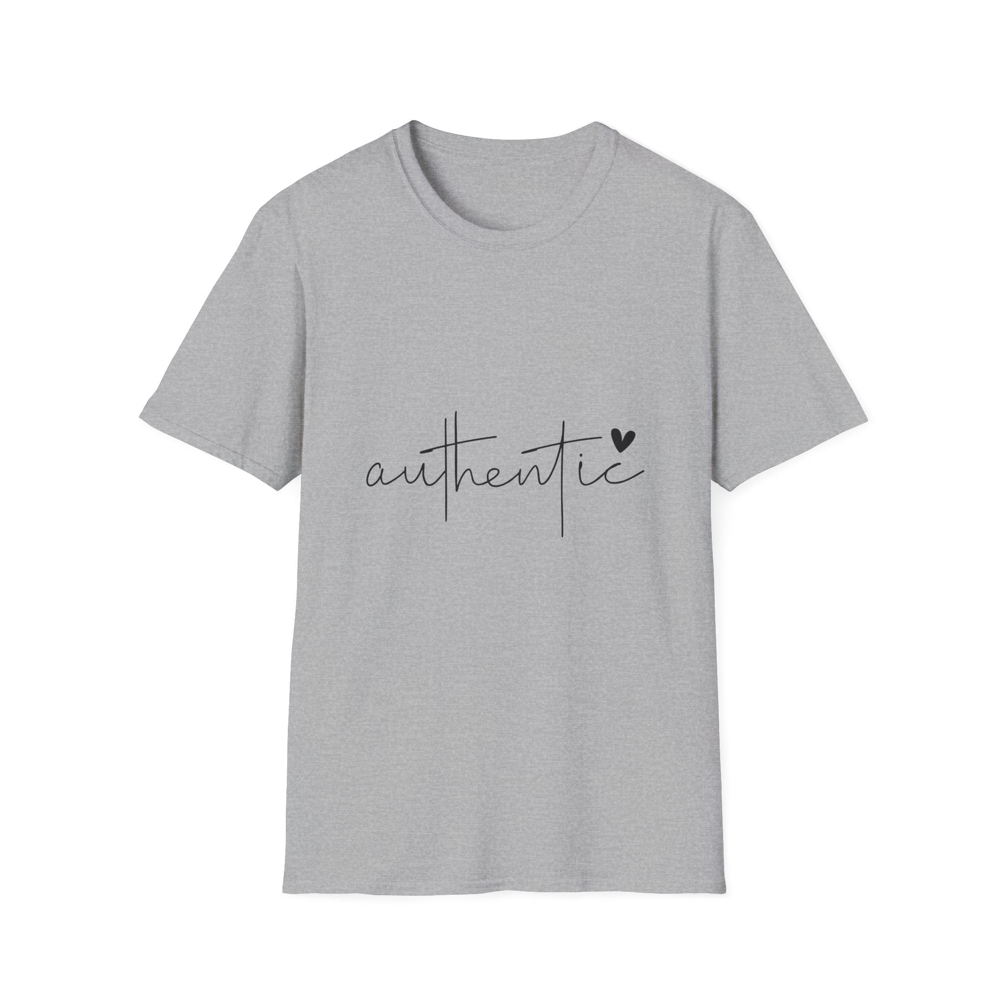 Unisex T-Shirt – "Authentic" Quote Tee - Positive Affirmation Shirt for Friends, Inspirational Tee - Gallory Hive
