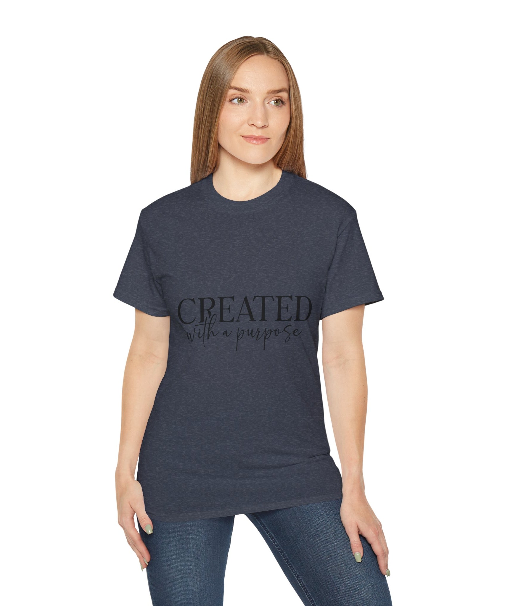 Unisex Created with a Purpose Tee - Inspirational Casual Wear, Christian T-Shirt, Motivational Gift, Faith-Based Apparel, Everyday Comfort - Gallory Hive