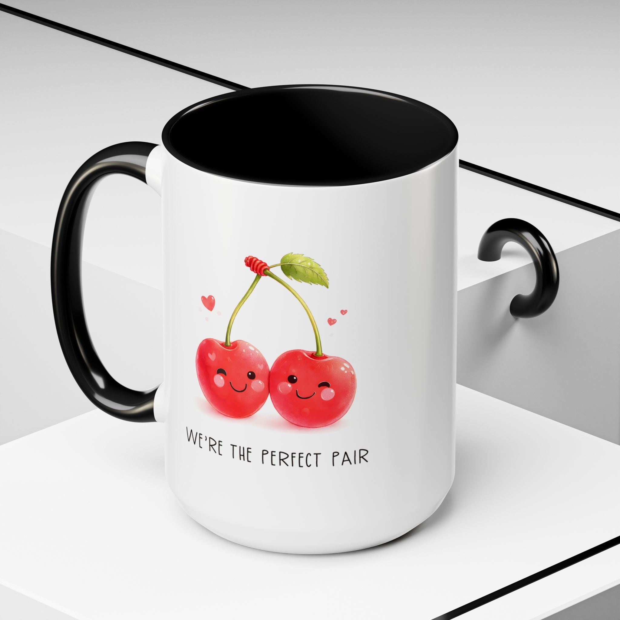 Funny Cherry Couple Ceramic Coffee Mug | Gallory Hive