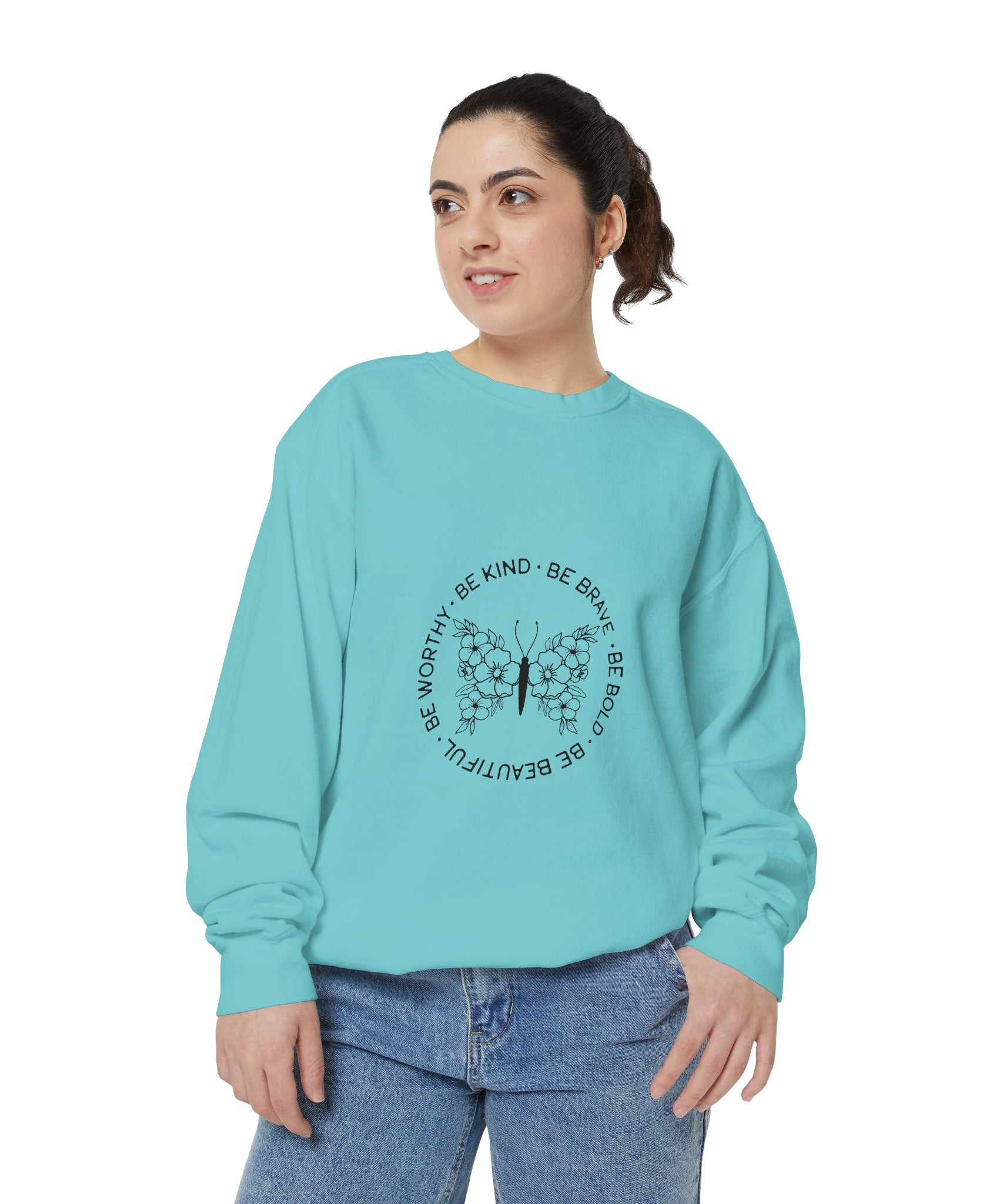 Inspirational Unisex Sweatshirt - Be Kind & Brave