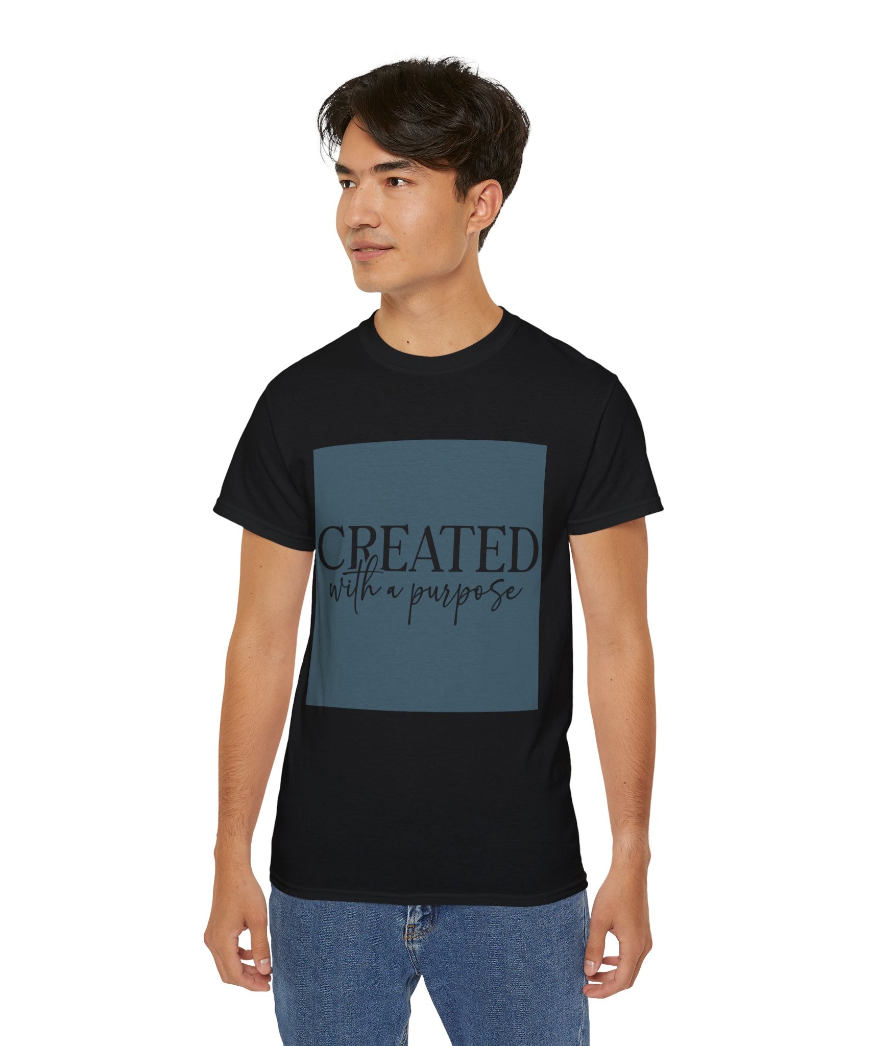 Unisex Created with a Purpose Tee - Inspirational Casual Wear, Christian T-Shirt, Motivational Gift, Faith-Based Apparel, Everyday Comfort - Gallory Hive