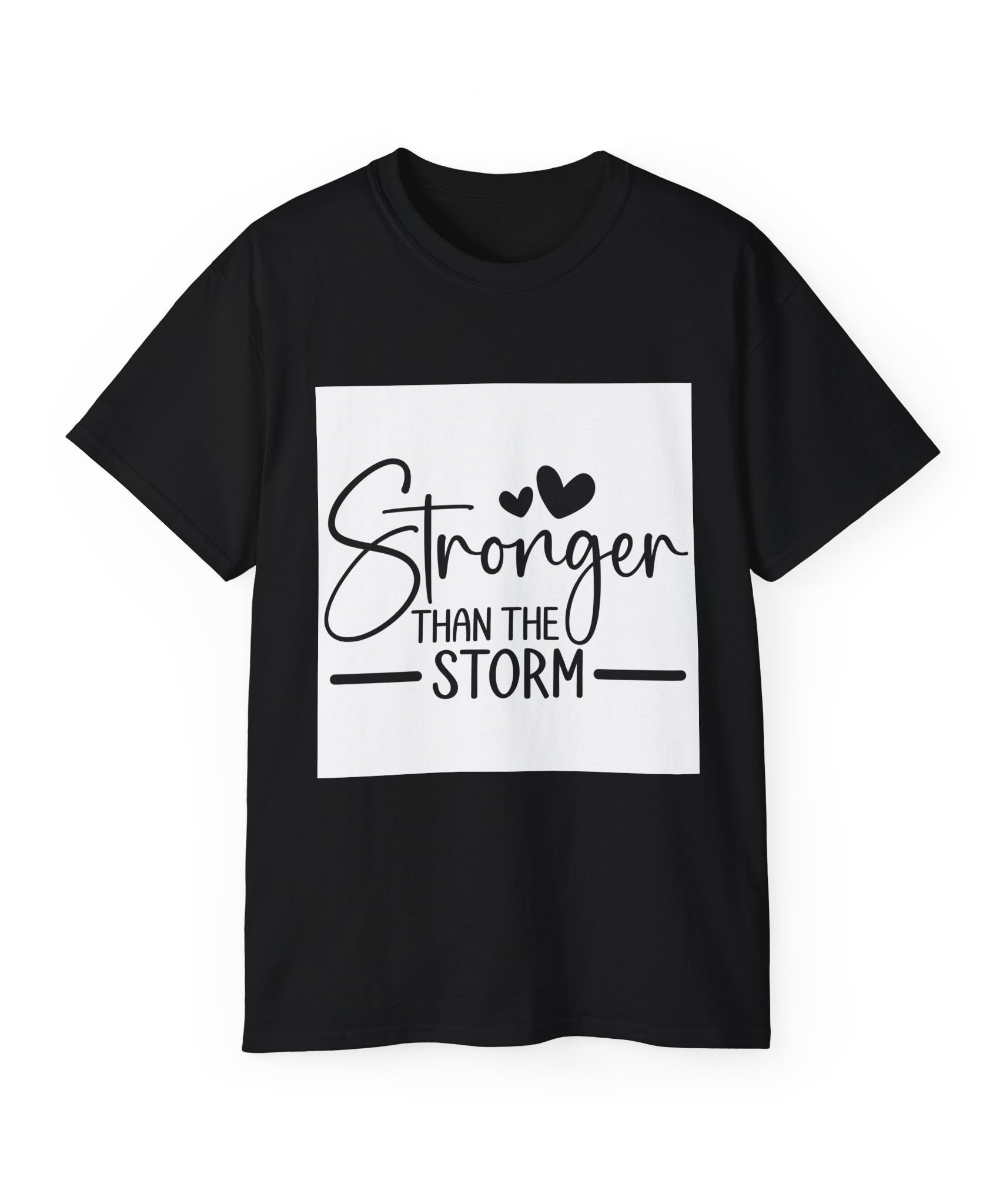 Unisex Stronger than the storm Tee - Inspirational Casual Wear, Christian T-Shirt, Motivational Gift, Faith-Based Apparel, Everyday Comfort - Gallory Hive