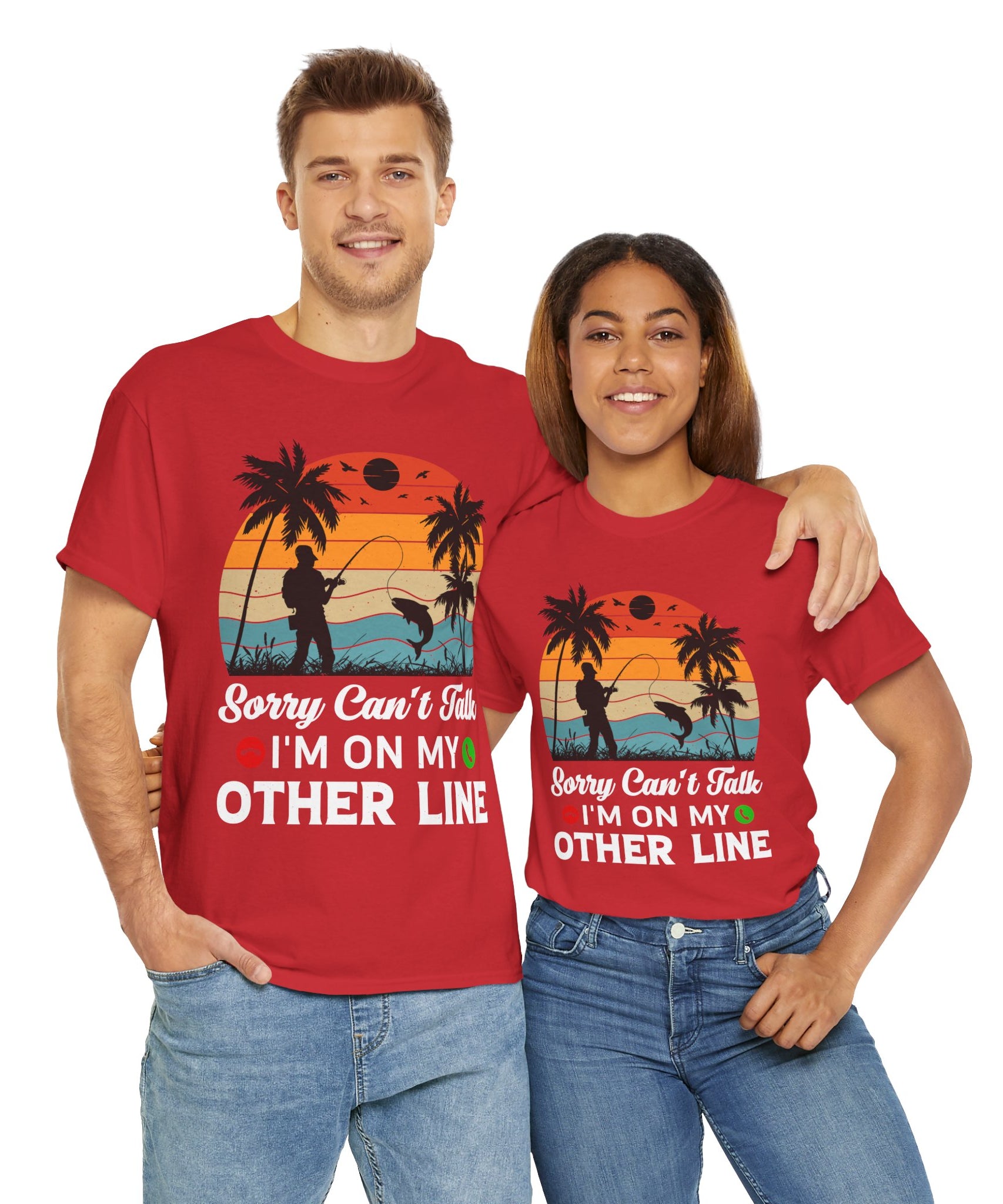 Funny Fishing T-Shirt – On My Other Line