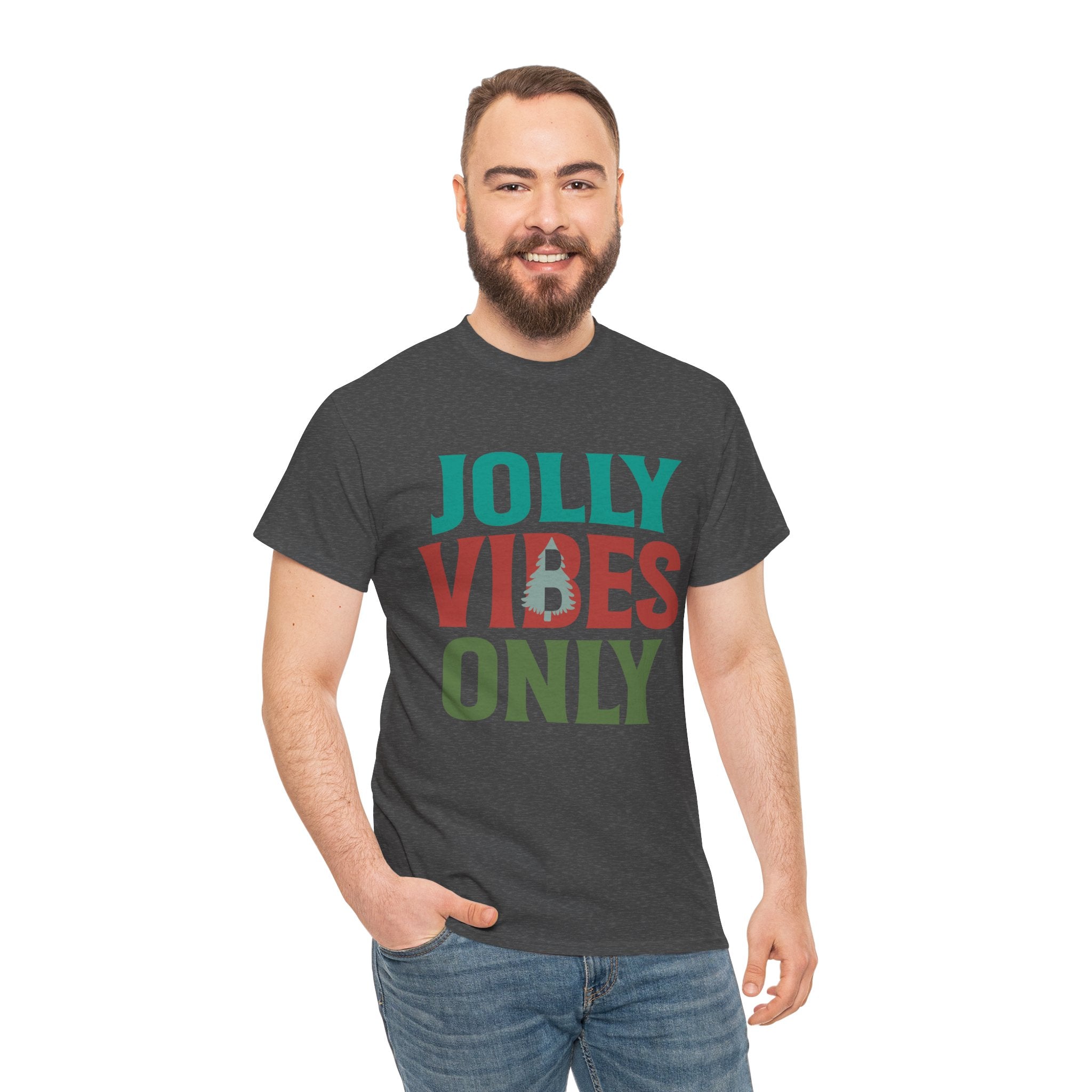 Festive Jolly Vibes Christmas T-Shirt | Gallory Hive