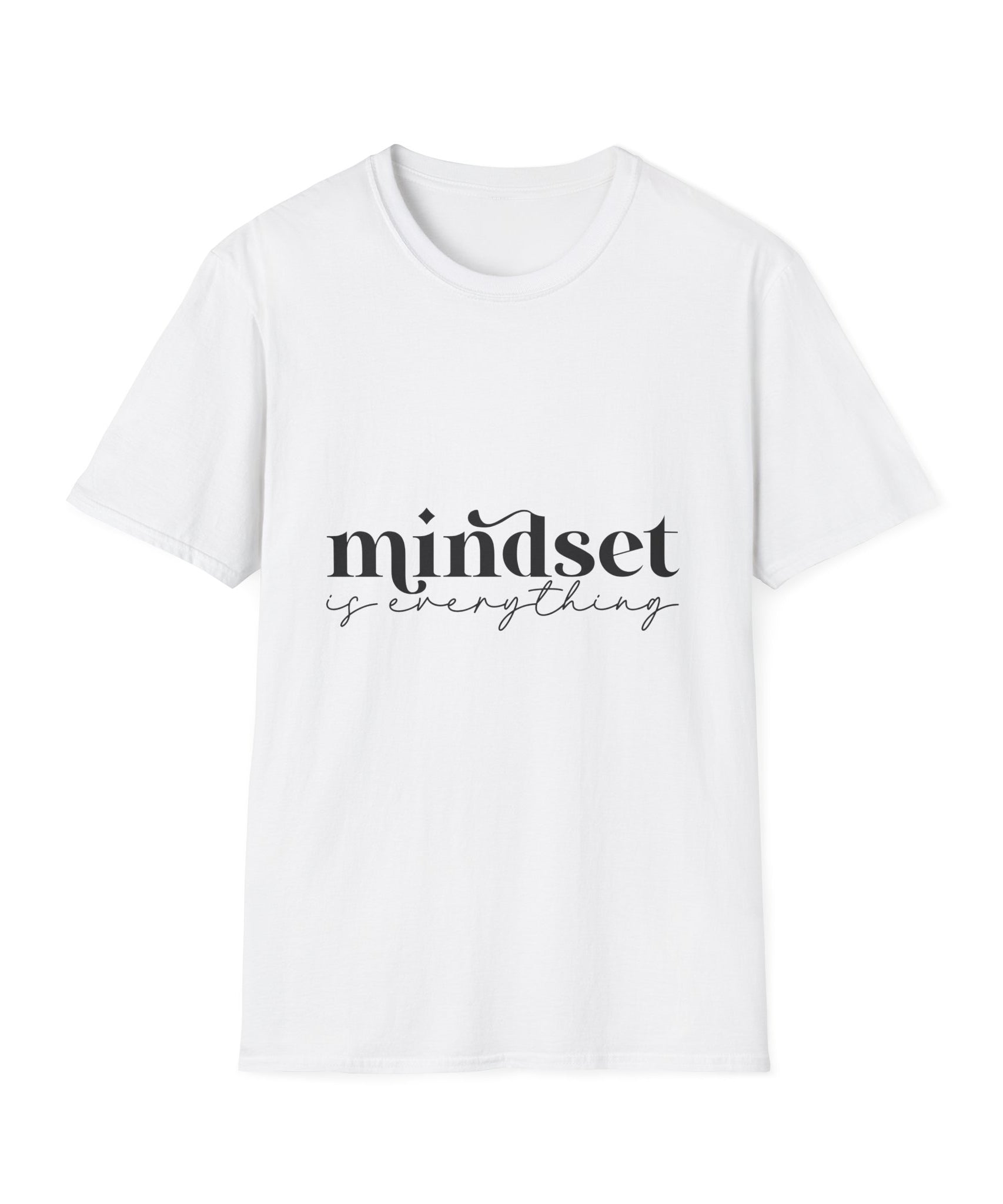 Unisex T-Shirt – "Mindset Is Everything" Motivational Quote Tee - Positive Affirmation Shirt for Friends, Inspirational Tee - Gallory Hive