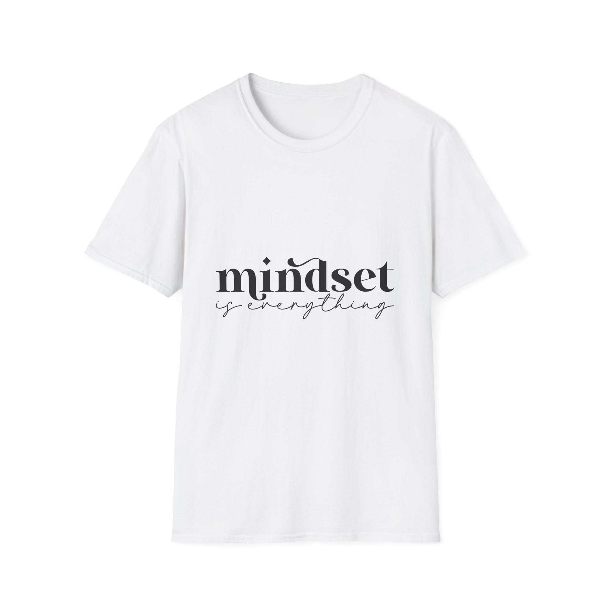 Unisex T-Shirt – "Mindset Is Everything" Motivational Quote Tee - Positive Affirmation Shirt for Friends, Inspirational Tee