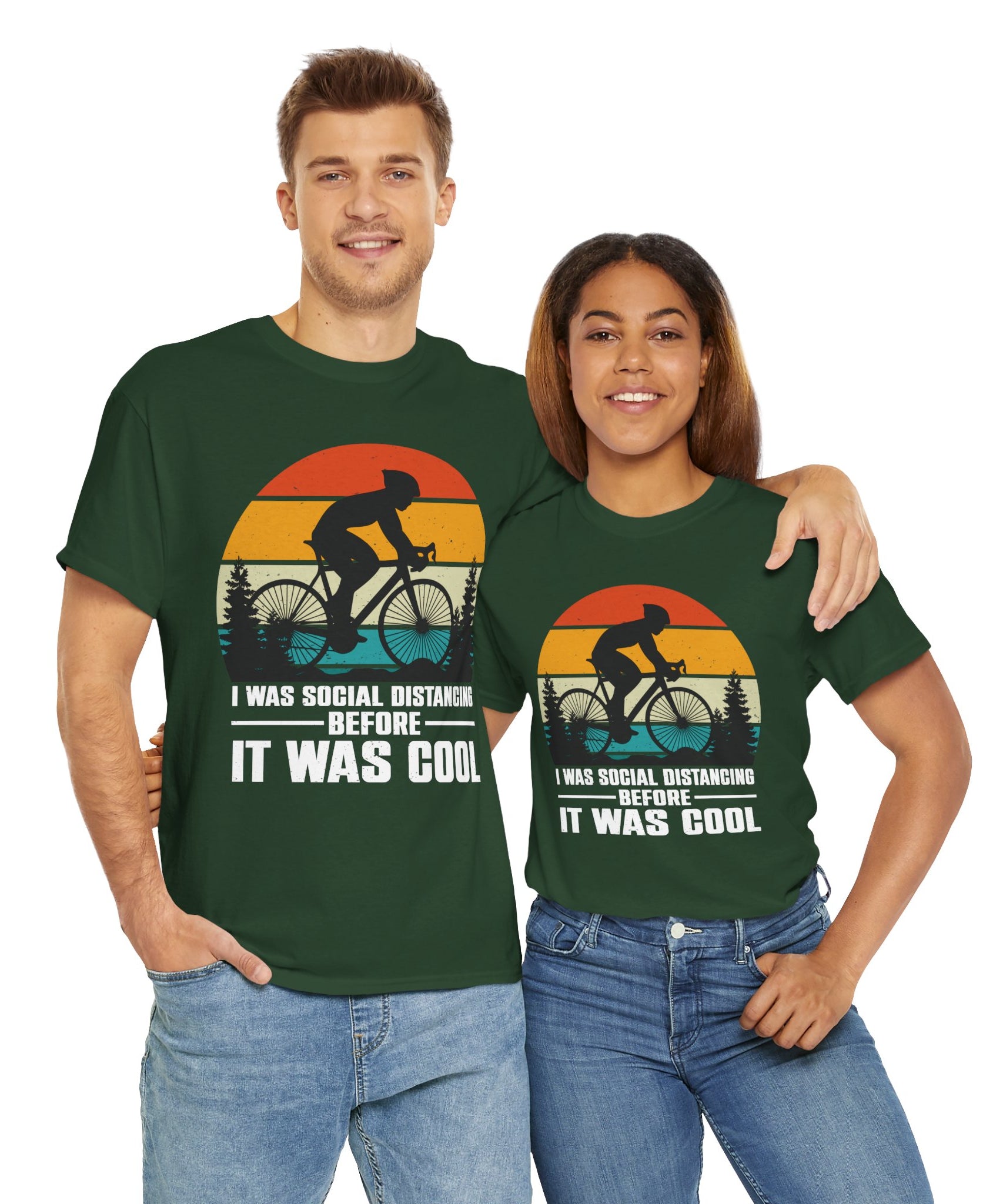 Retro Social Distancing Cyclist Tee