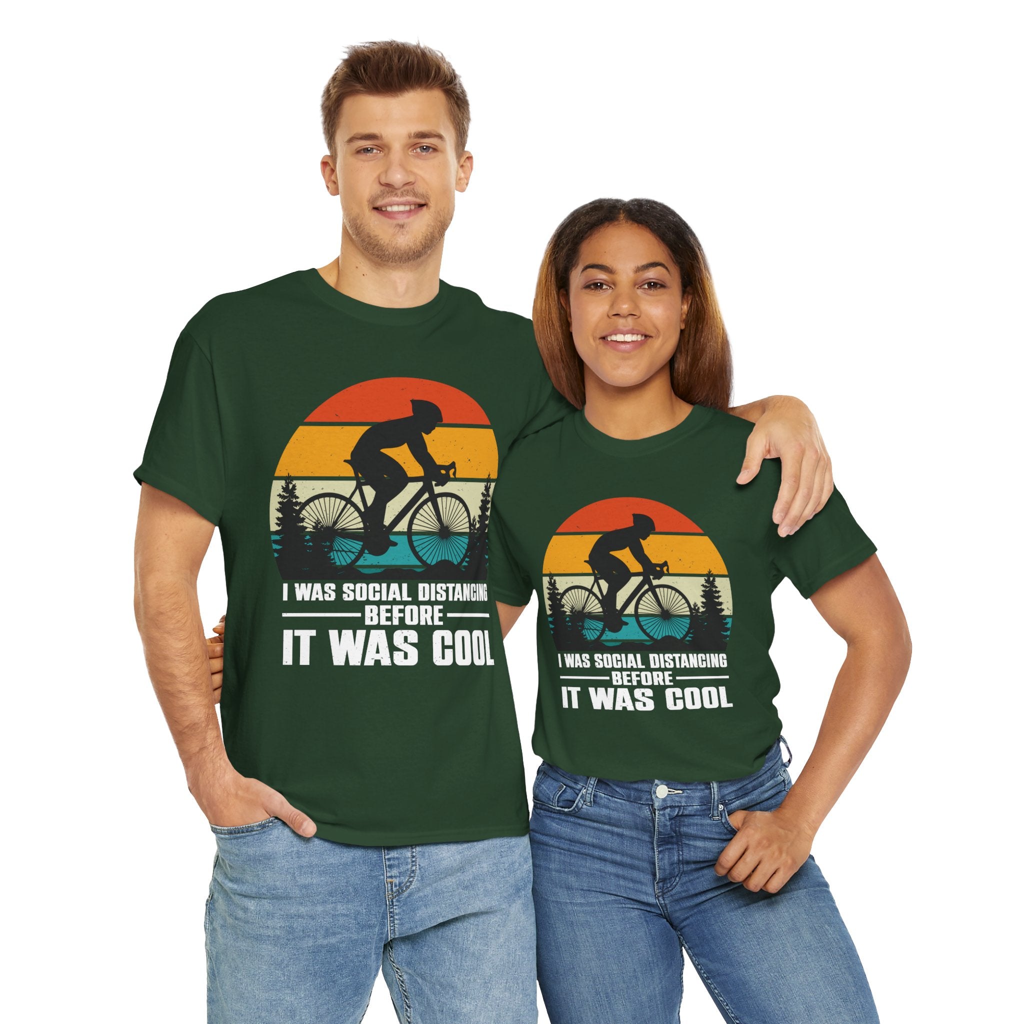 Retro Social Distancing Cyclist Tee