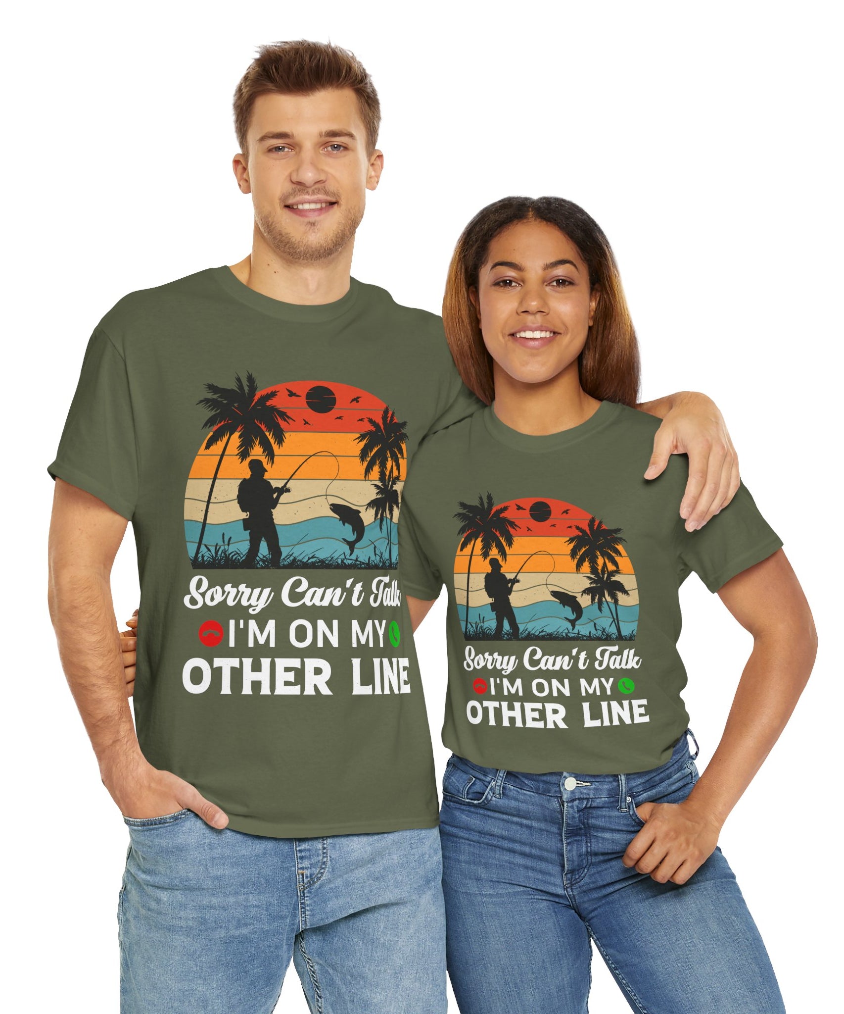 Funny Fishing T-Shirt – On My Other Line
