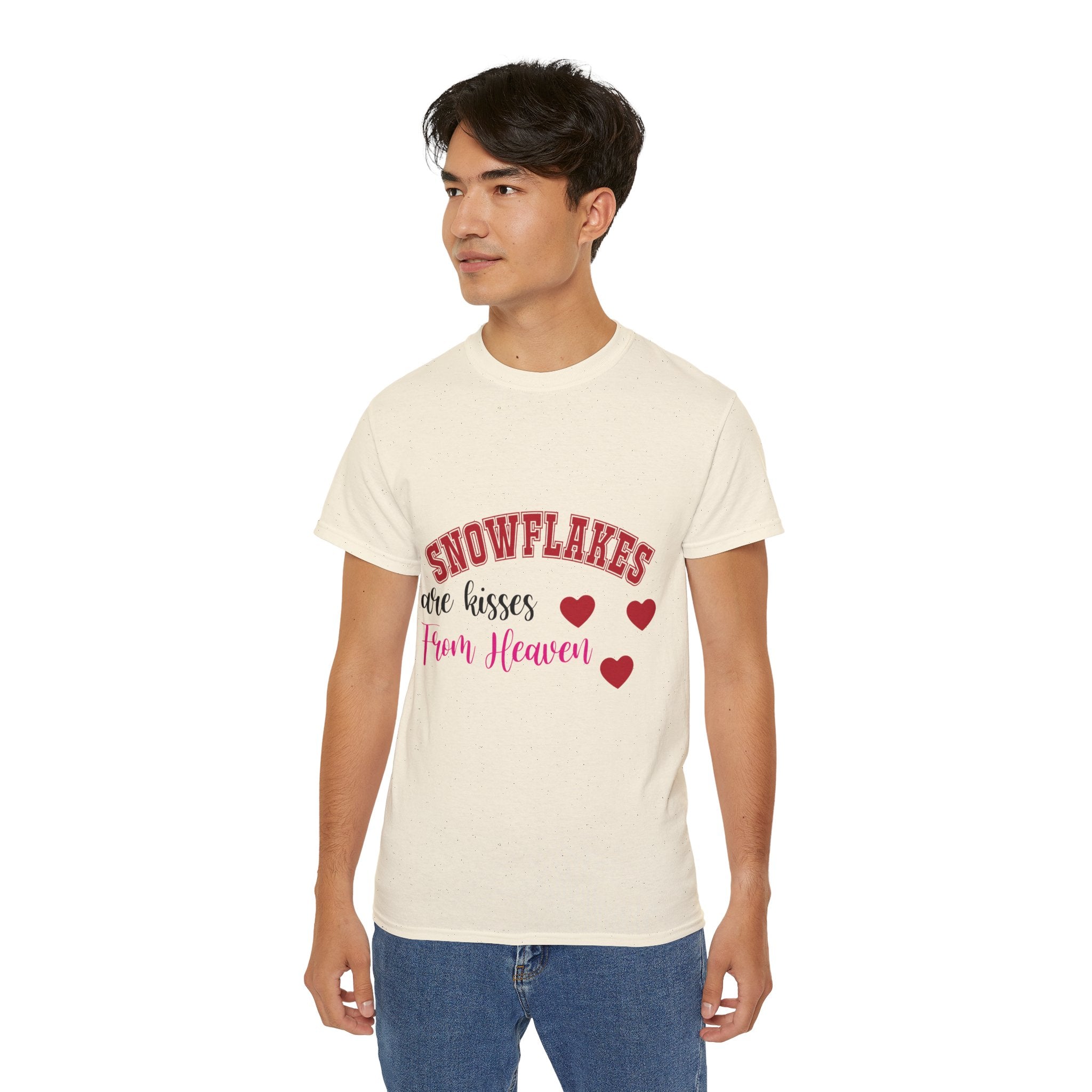 Snowflakes & Hearts Christmas T-Shirt | Gallory Hive