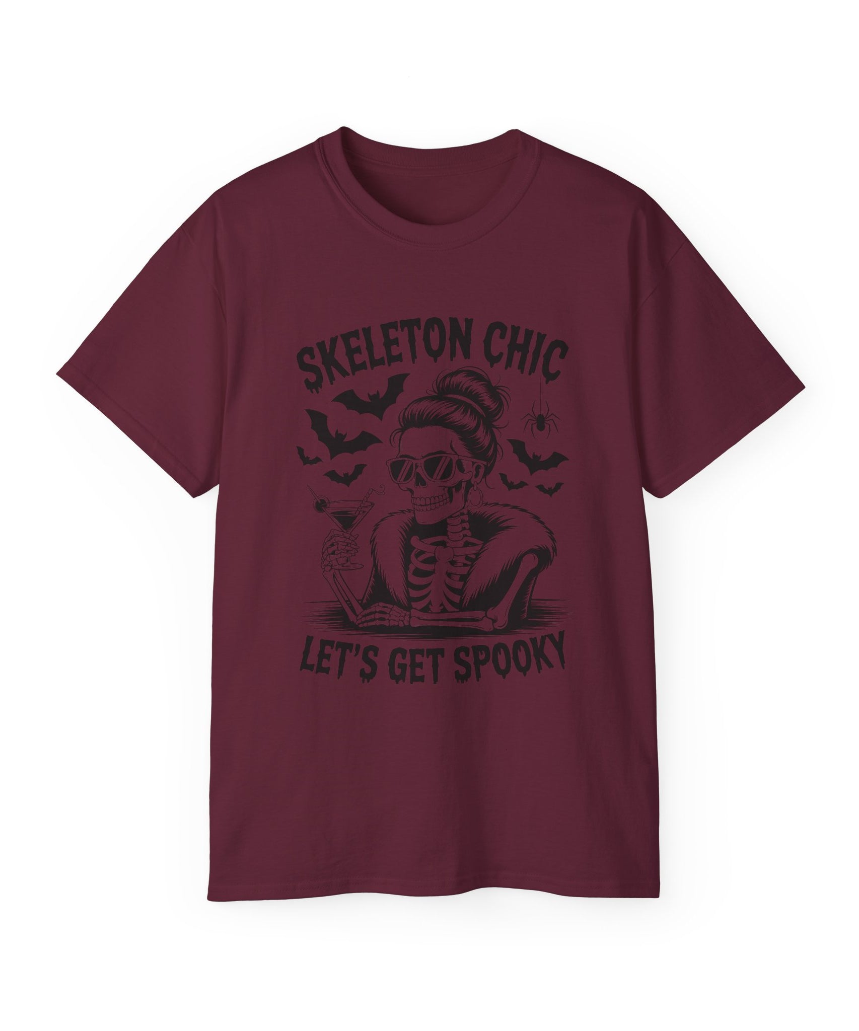 Vintage Rock Skeleton Halloween Shirt