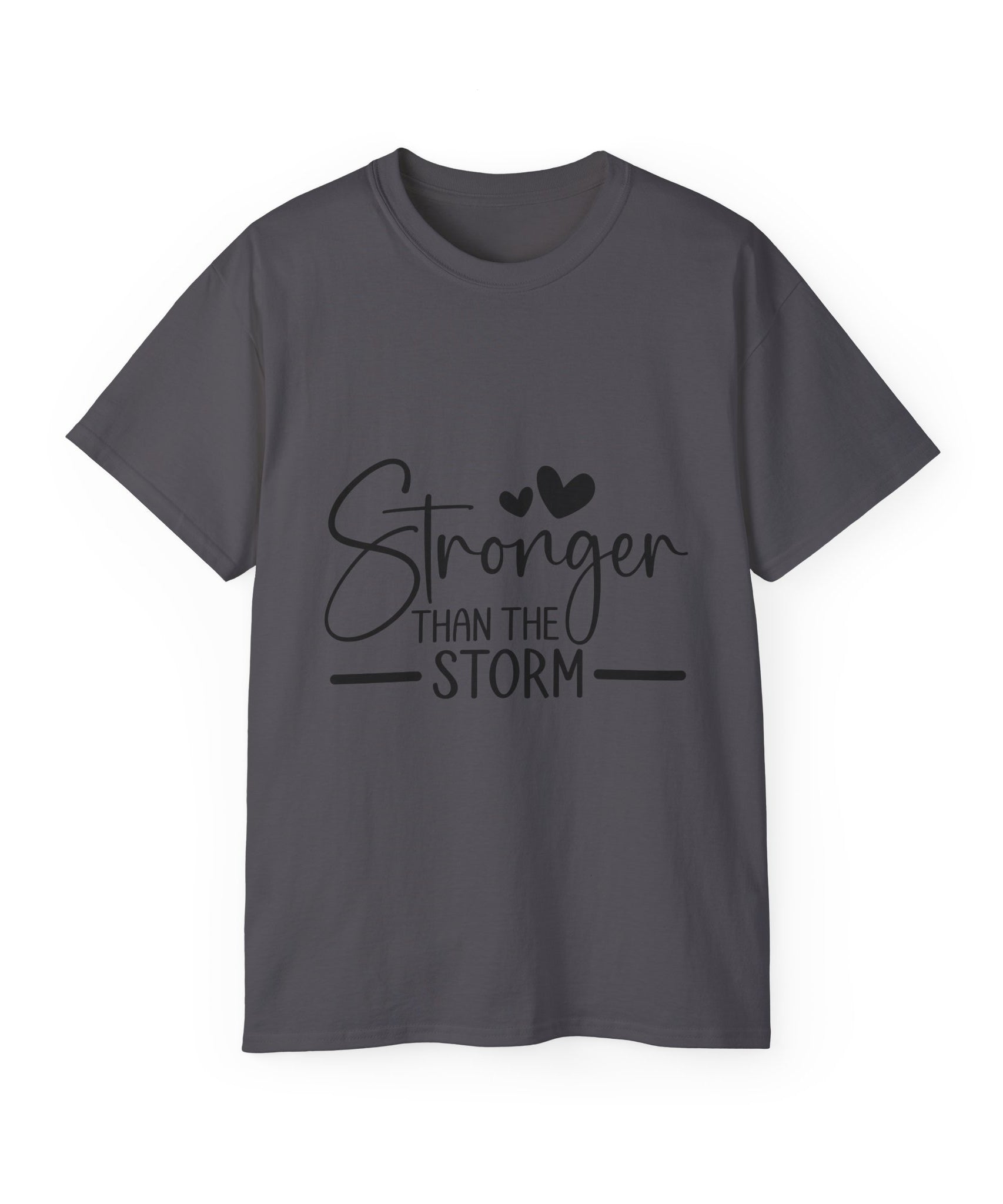 Unisex Stronger than the storm Tee - Inspirational Casual Wear, Christian T-Shirt, Motivational Gift, Faith-Based Apparel, Everyday Comfort - Gallory Hive