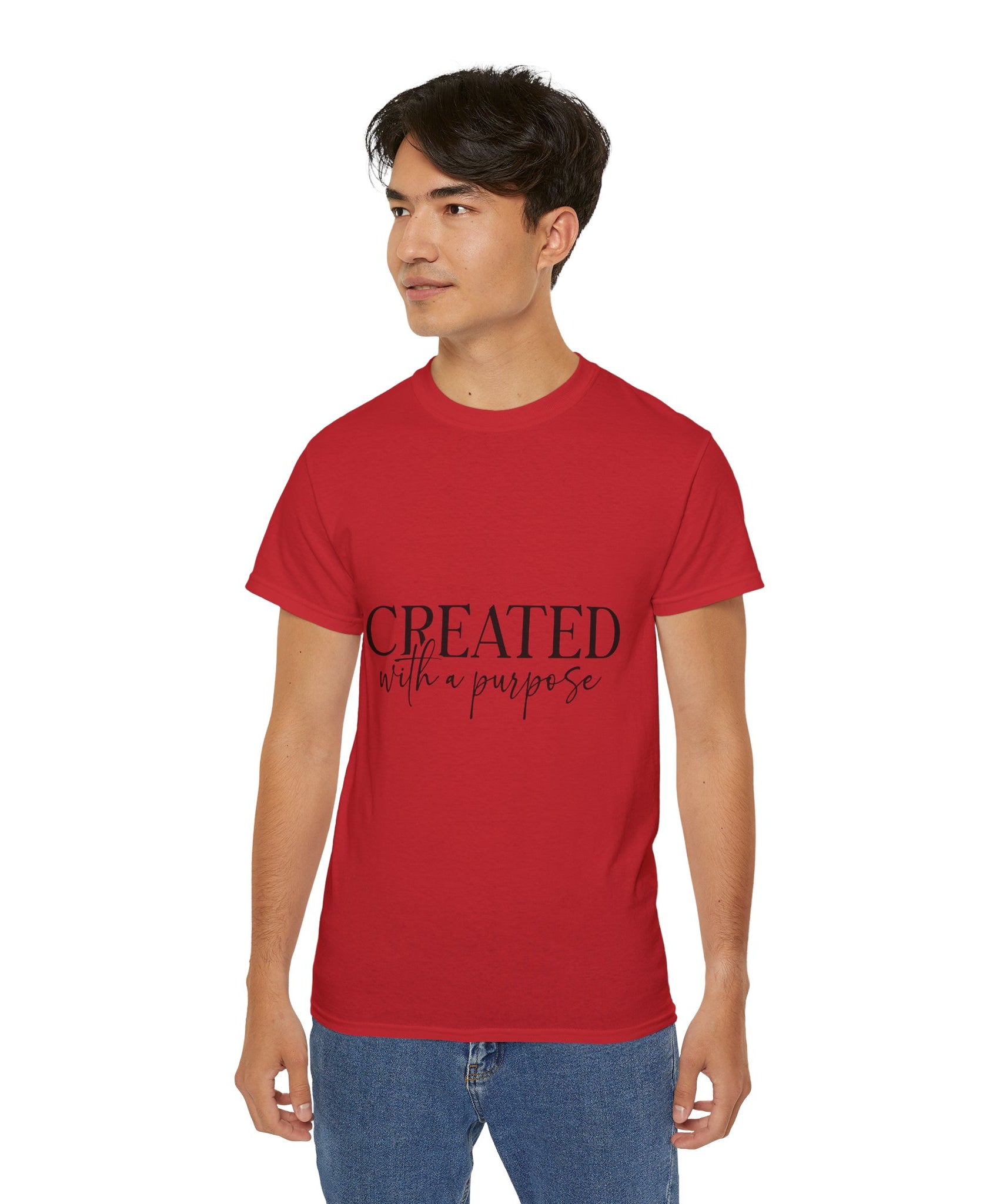 Unisex Created with a Purpose Tee - Inspirational Casual Wear, Christian T-Shirt, Motivational Gift, Faith-Based Apparel, Everyday Comfort - Gallory Hive