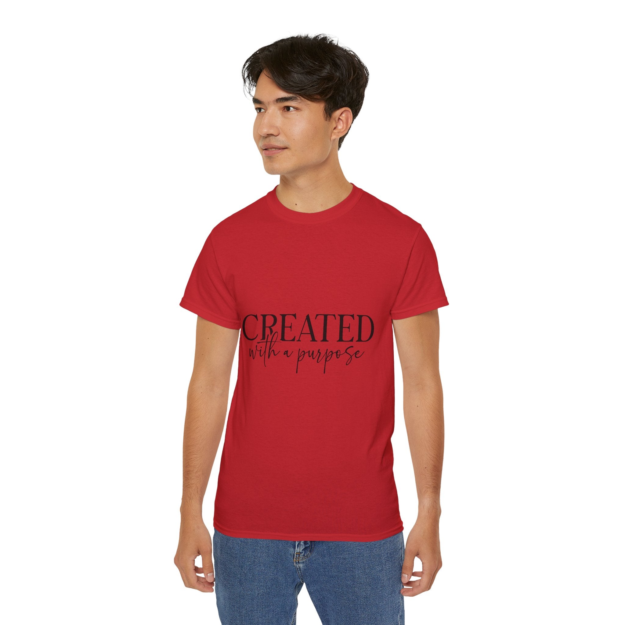 Unisex Created with a Purpose Tee - Inspirational Casual Wear, Christian T-Shirt, Motivational Gift, Faith-Based Apparel, Everyday Comfort - Gallory Hive