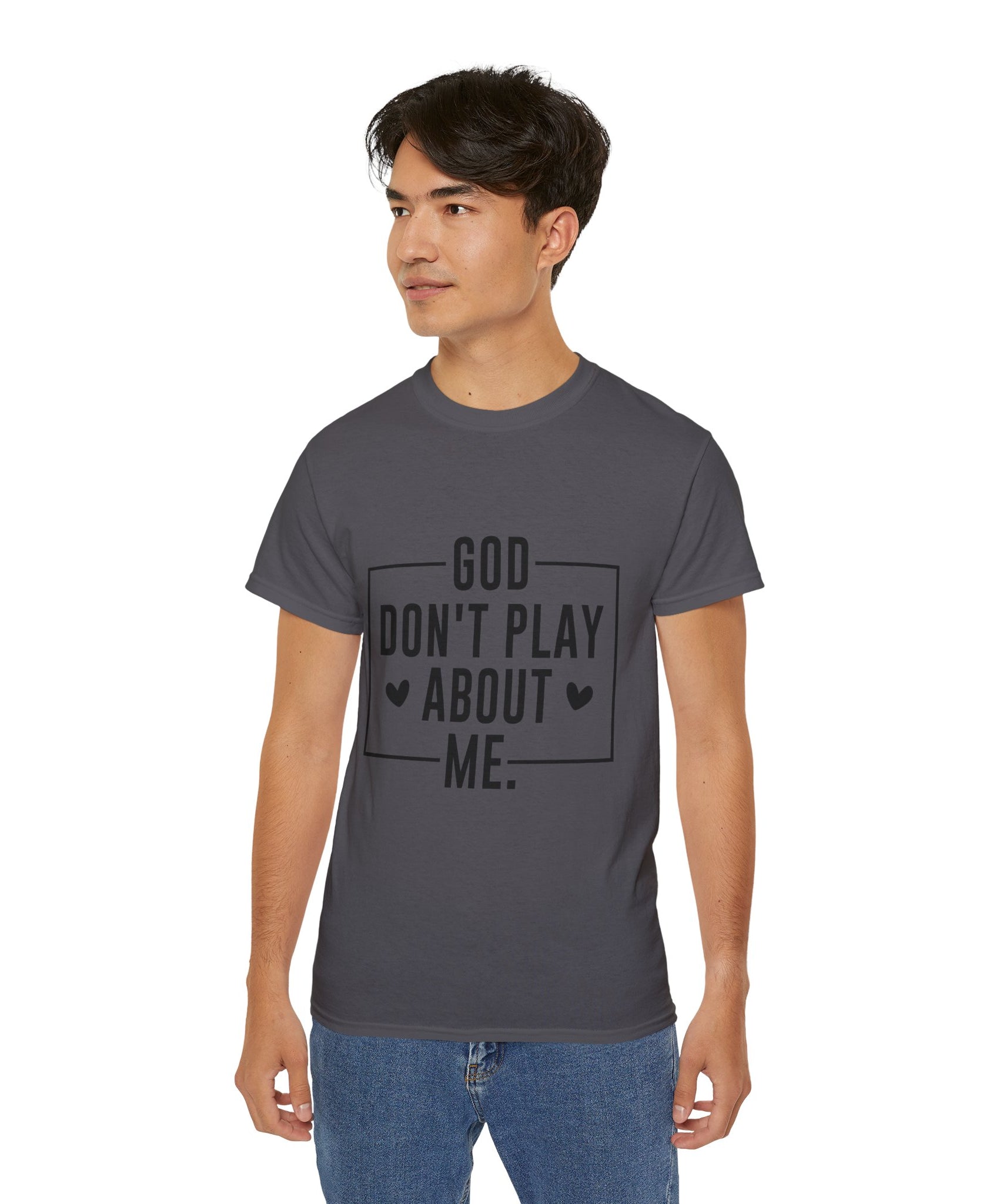 Unisex God don't play about me Tee - Inspirational Casual Wear, Christian T-Shirt, Motivational Gift, Faith-Based Apparel, Everyday Comfort - Gallory Hive