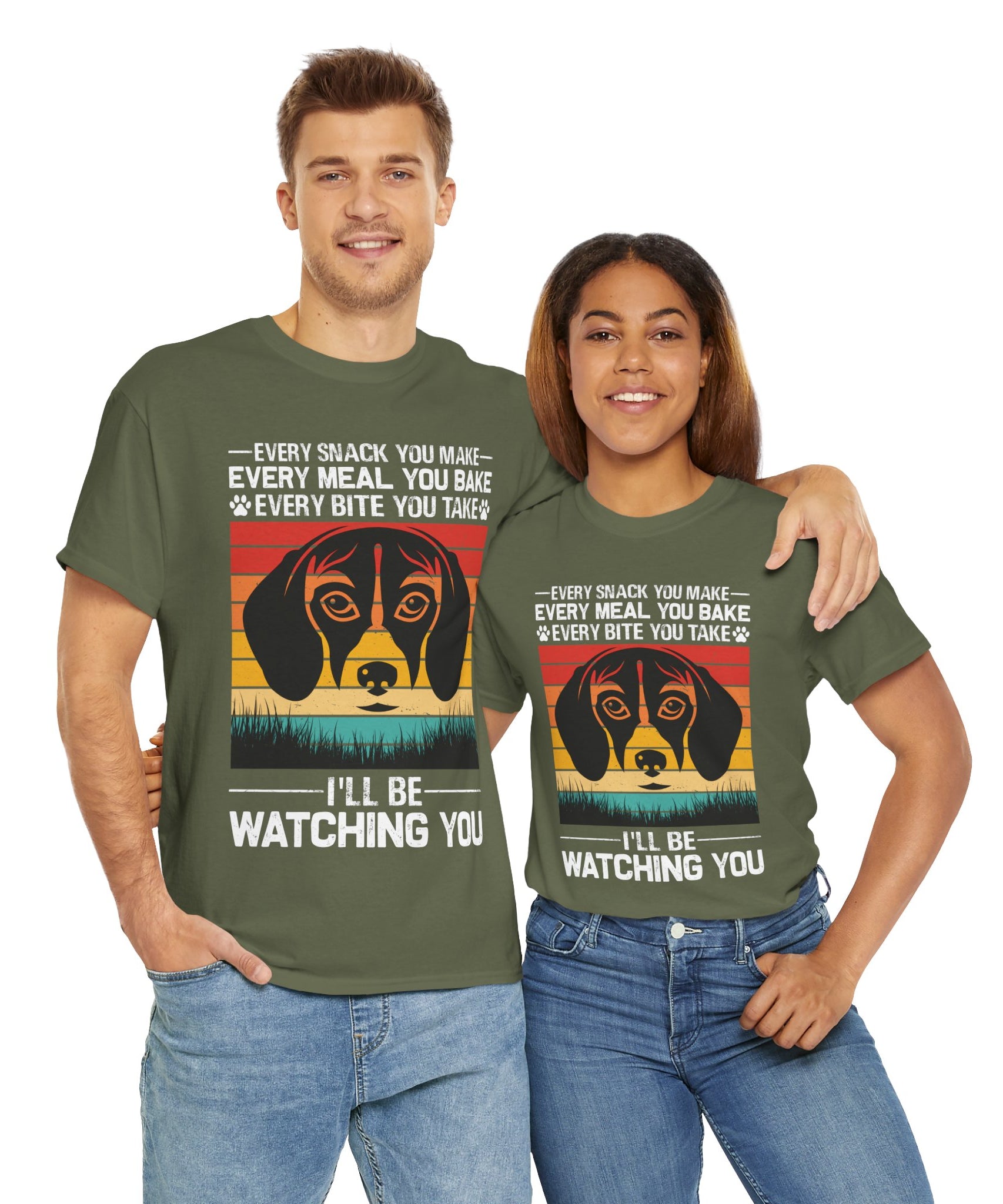 Vintage Dog Shirt – Bold Beagle Face