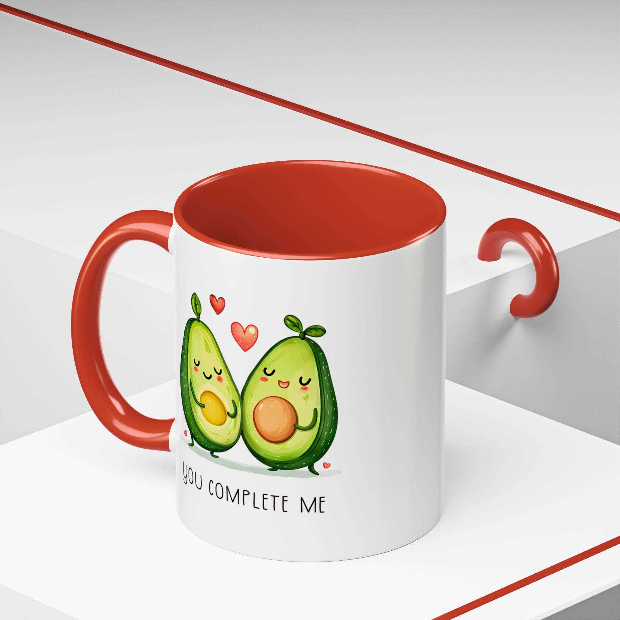 Funny Avocado Couple Ceramic Coffee Mug | Gallory Hive