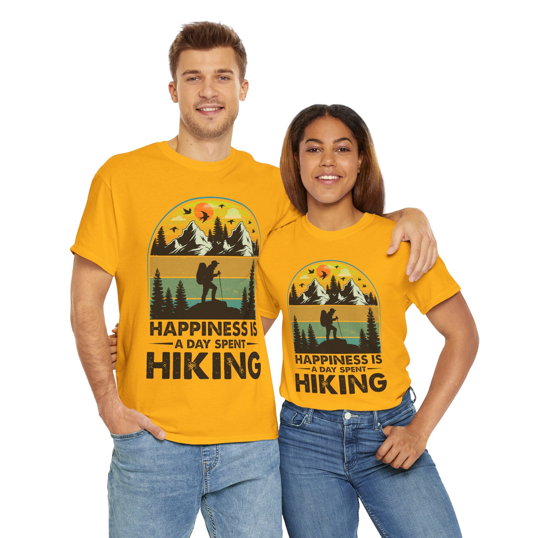 Vintage Hiker Sunset Mountain Tee