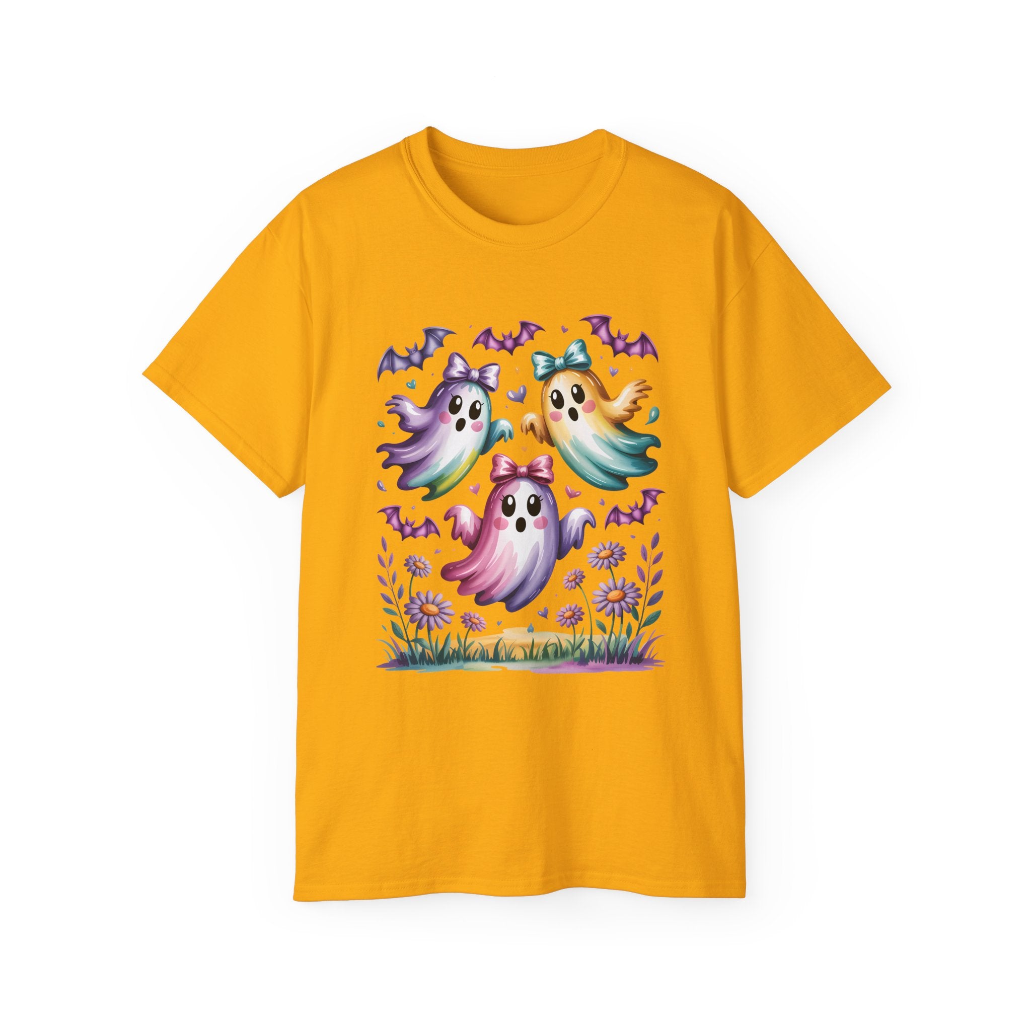 Floral Halloween Ghost Shirt – Kawaii Style | Gallory Hive