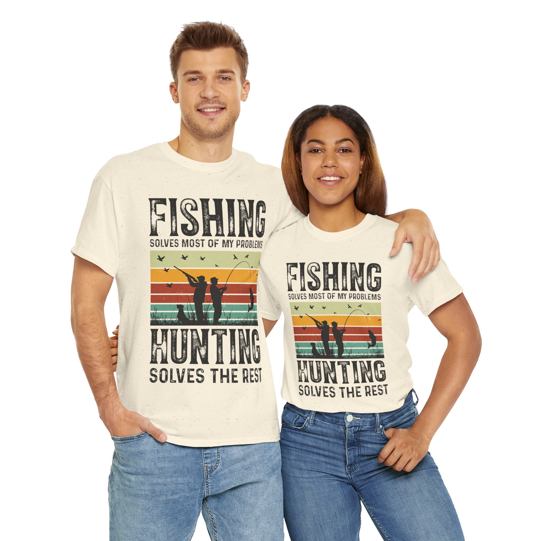 Funny Hunt and Fish Shirt for Men