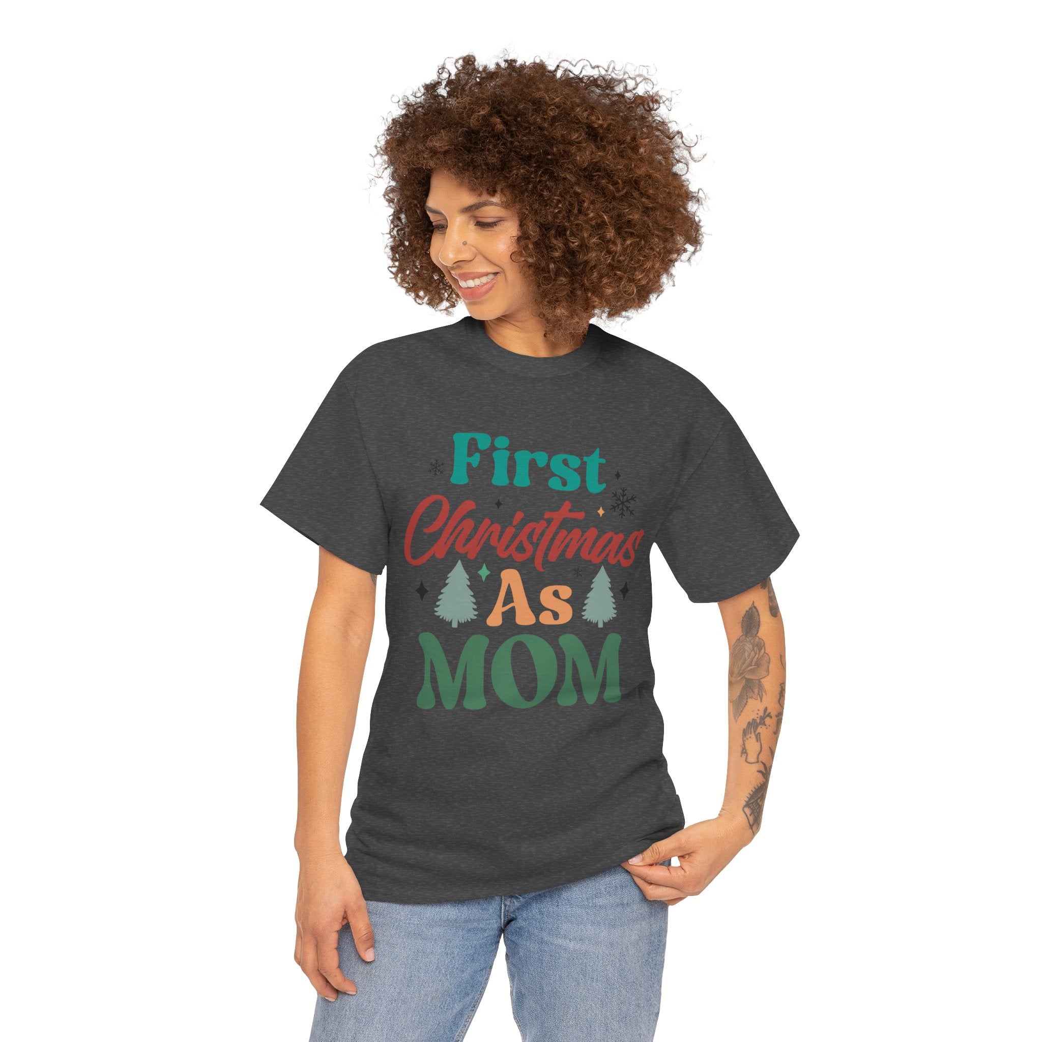 First Christmas as Mom T-Shirt | Gallory Hive