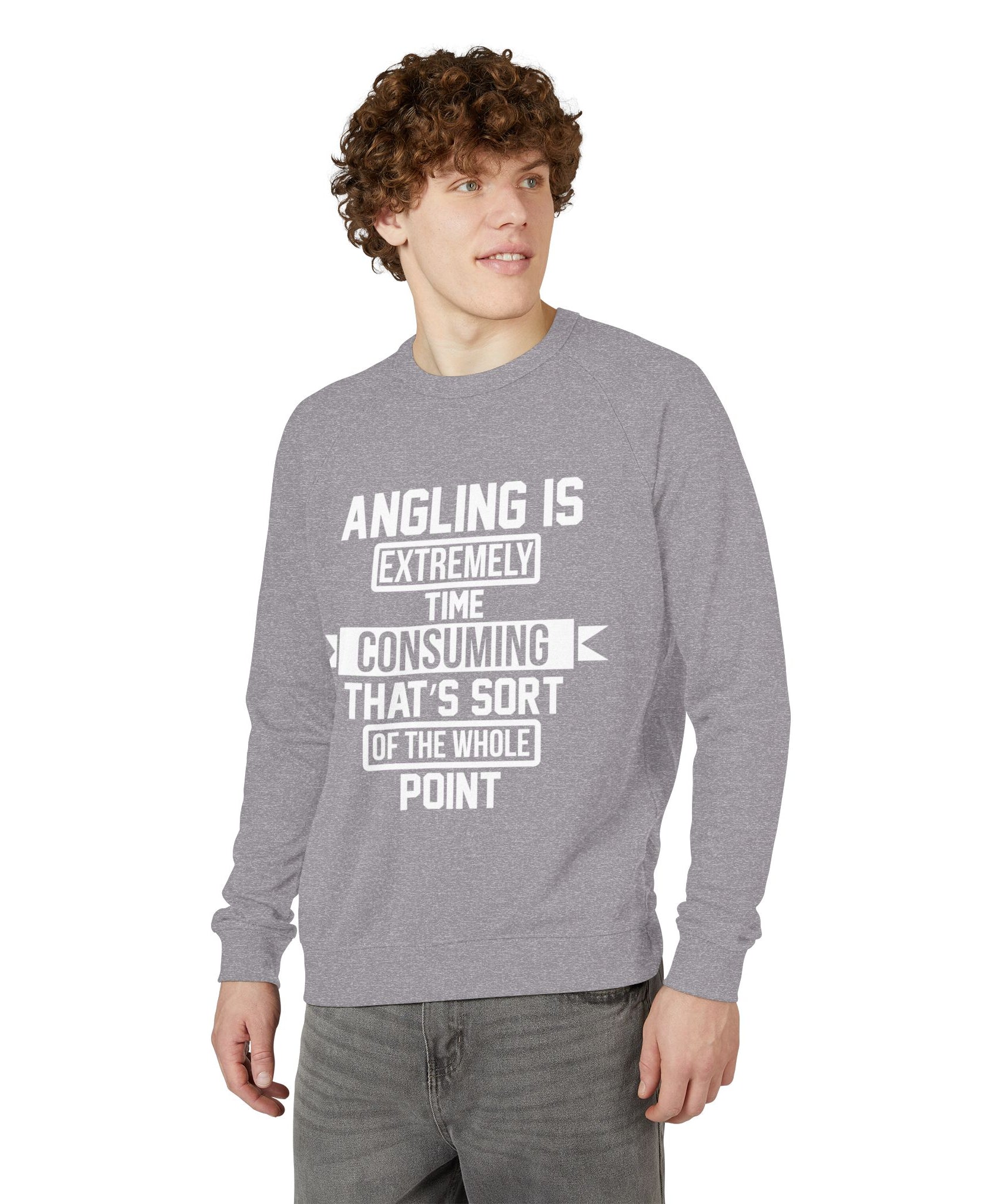 Crewneck Sweatshirt – Angling Quote for Fishers