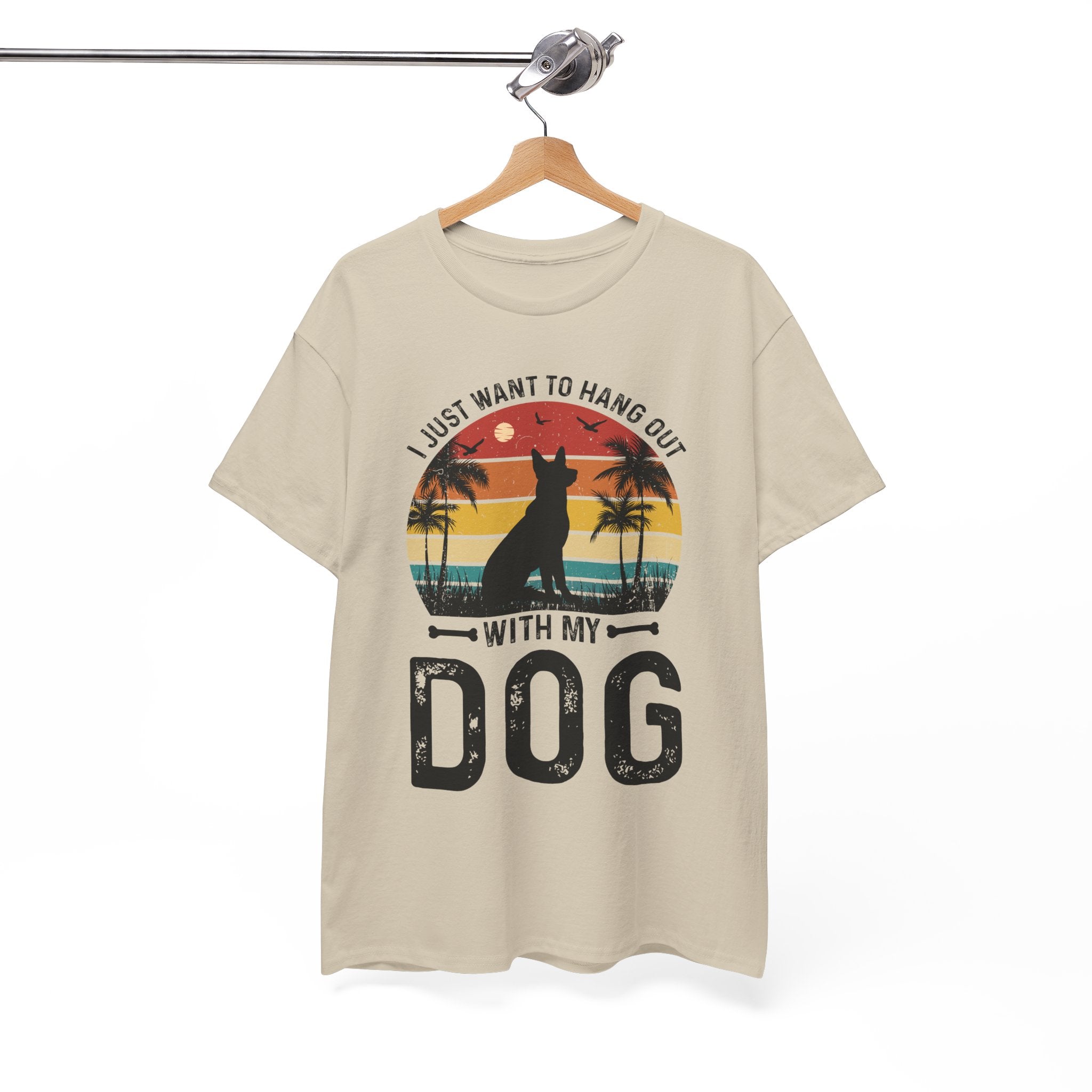 Retro Dog T-Shirt - Beach Hangout Design | Gallory Hive