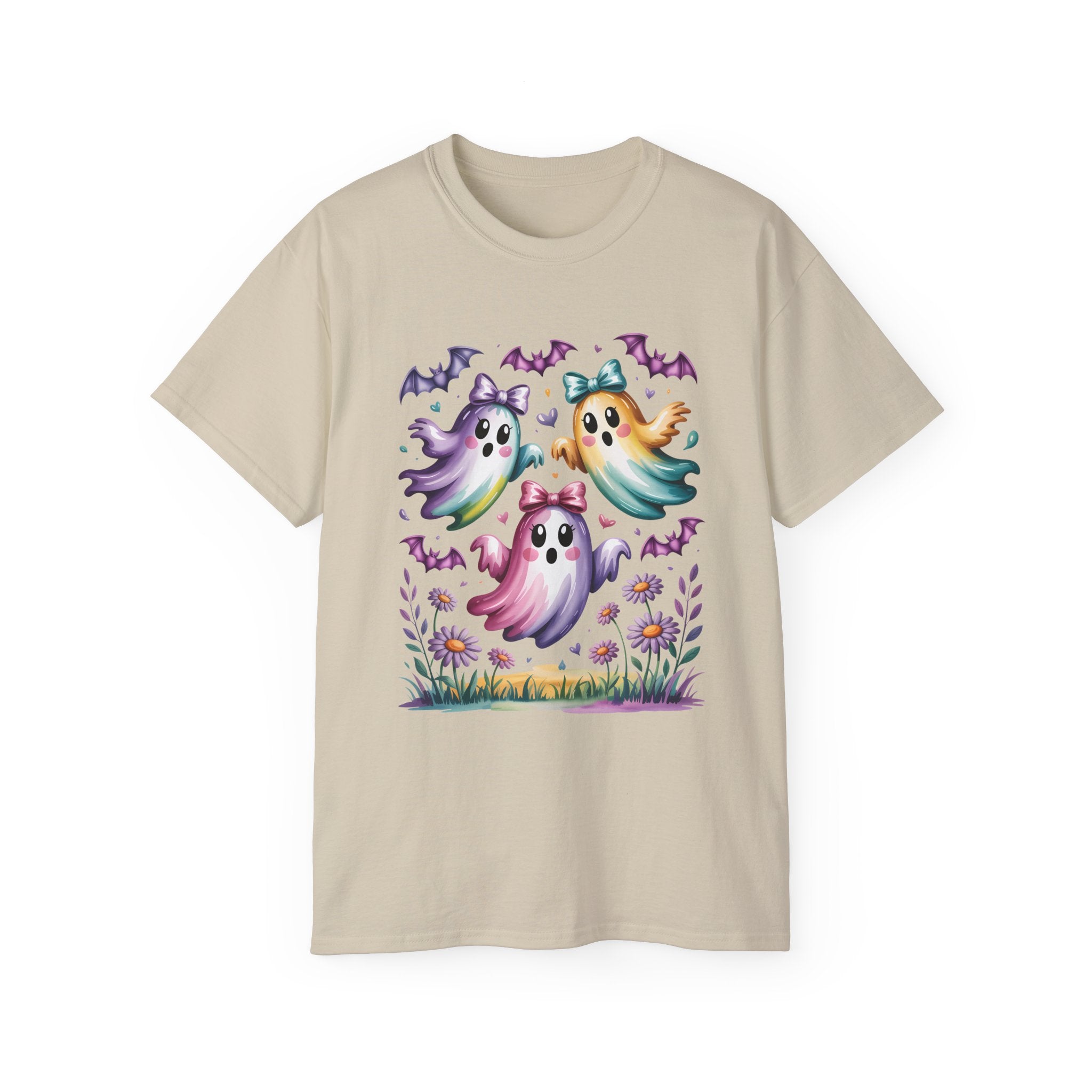 Floral Halloween Ghost Shirt – Kawaii Style | Gallory Hive