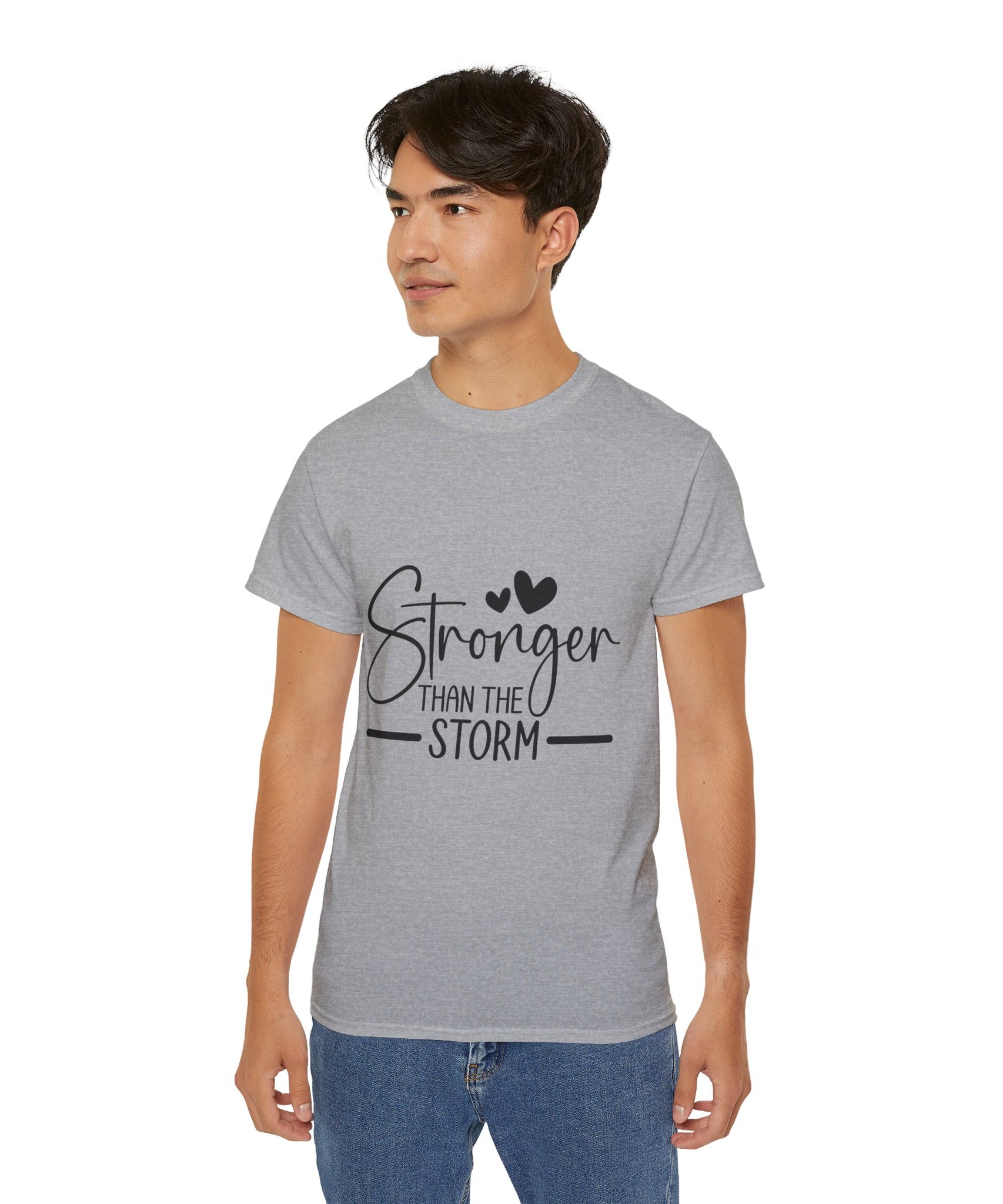 Unisex Stronger than the storm Tee - Inspirational Casual Wear, Christian T-Shirt, Motivational Gift, Faith-Based Apparel, Everyday Comfort - Gallory Hive