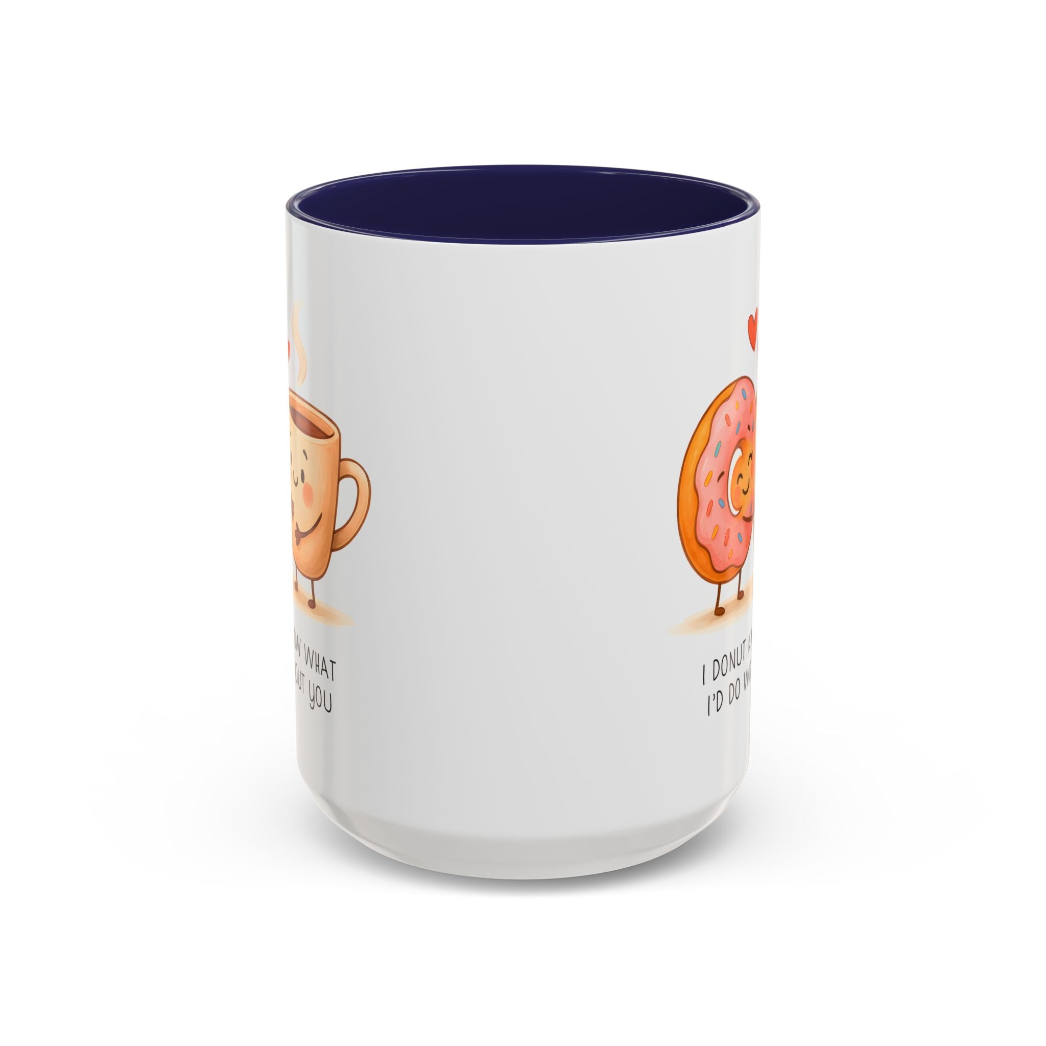 Cute Donut and Coffee Love Ceramic Mug | Gallory Hive