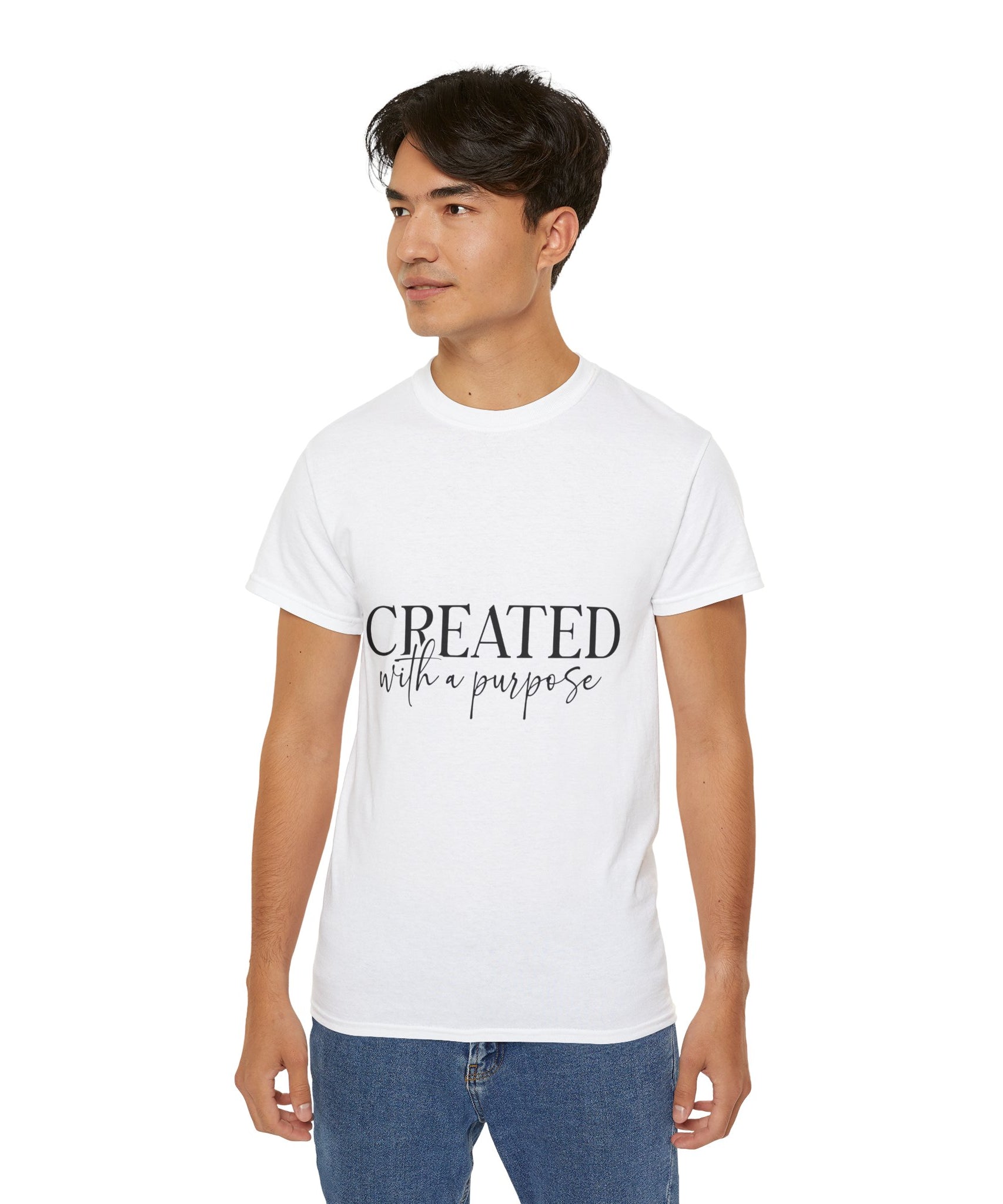Unisex Created with a Purpose Tee - Inspirational Casual Wear, Christian T-Shirt, Motivational Gift, Faith-Based Apparel, Everyday Comfort - Gallory Hive