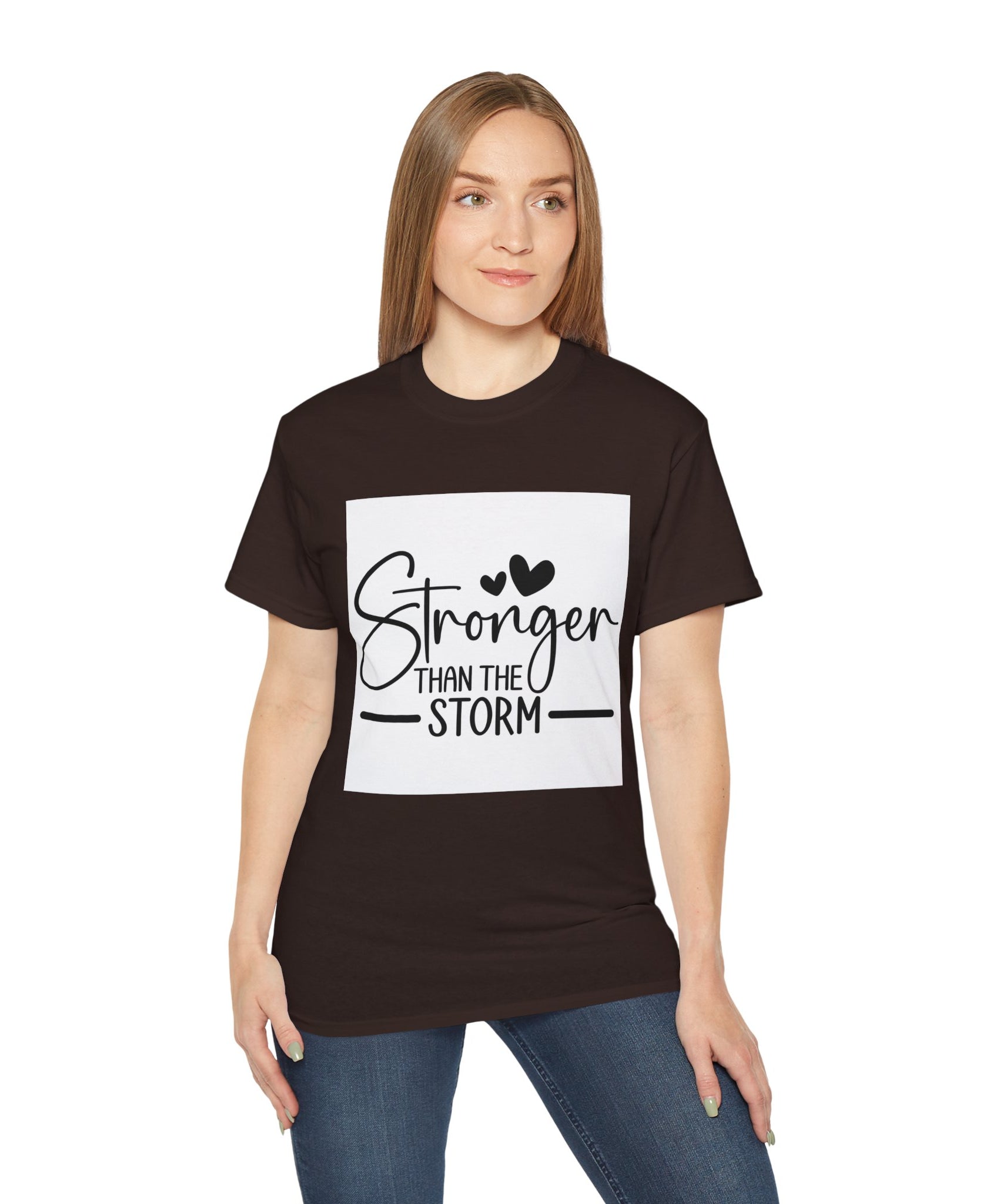Unisex Stronger than the storm Tee - Inspirational Casual Wear, Christian T-Shirt, Motivational Gift, Faith-Based Apparel, Everyday Comfort - Gallory Hive