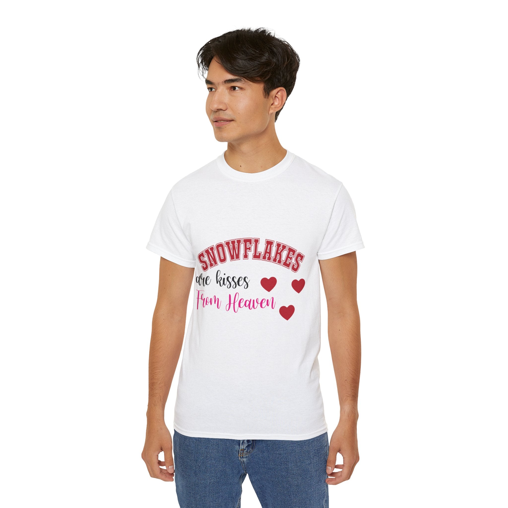 Snowflakes & Hearts Christmas T-Shirt | Gallory Hive