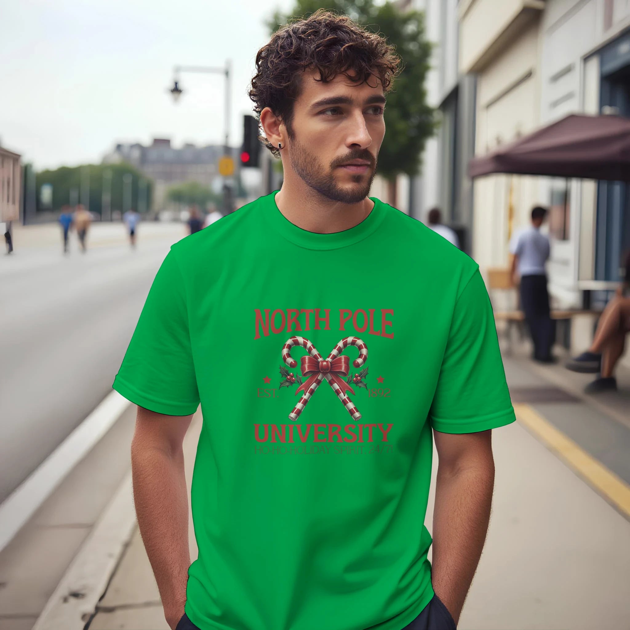 North Pole University Christmas T-Shirt | Gallory Hive