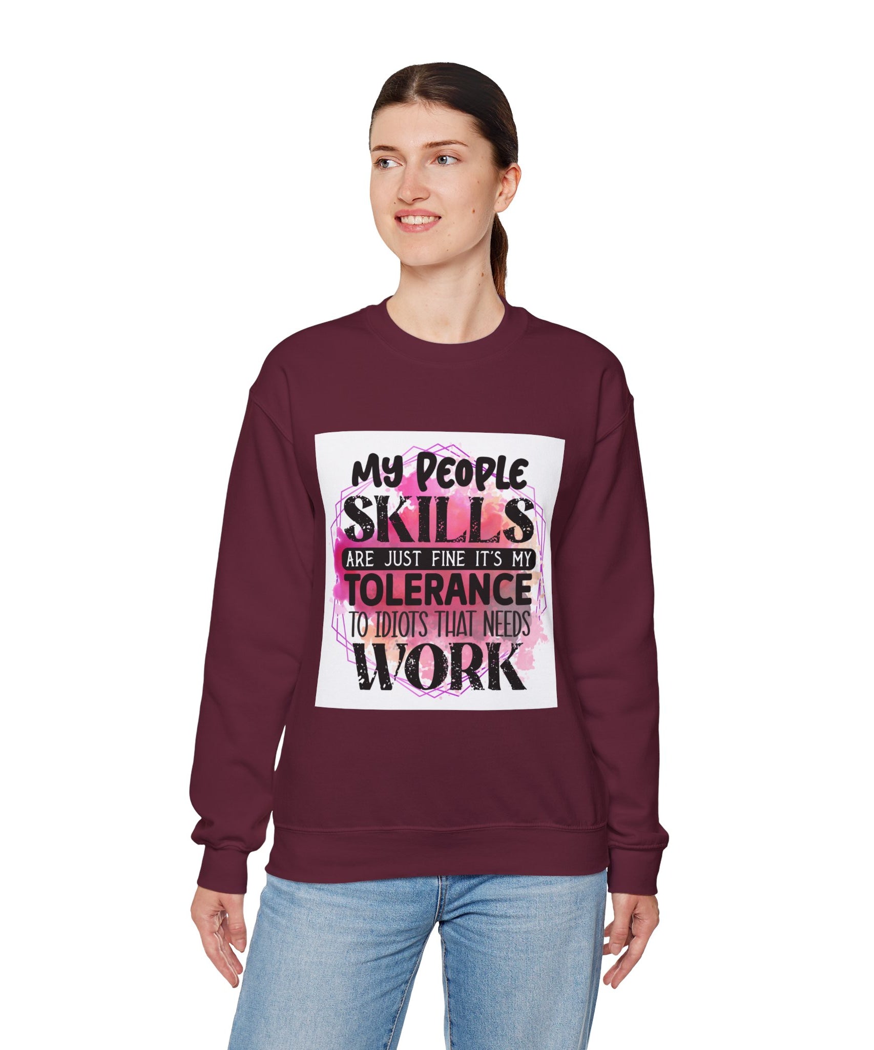 My people skills are just fine Quote Unisex Sweatshirt - Casual Humor Apparel, Gift for Friends, Family - Gallory Hive
