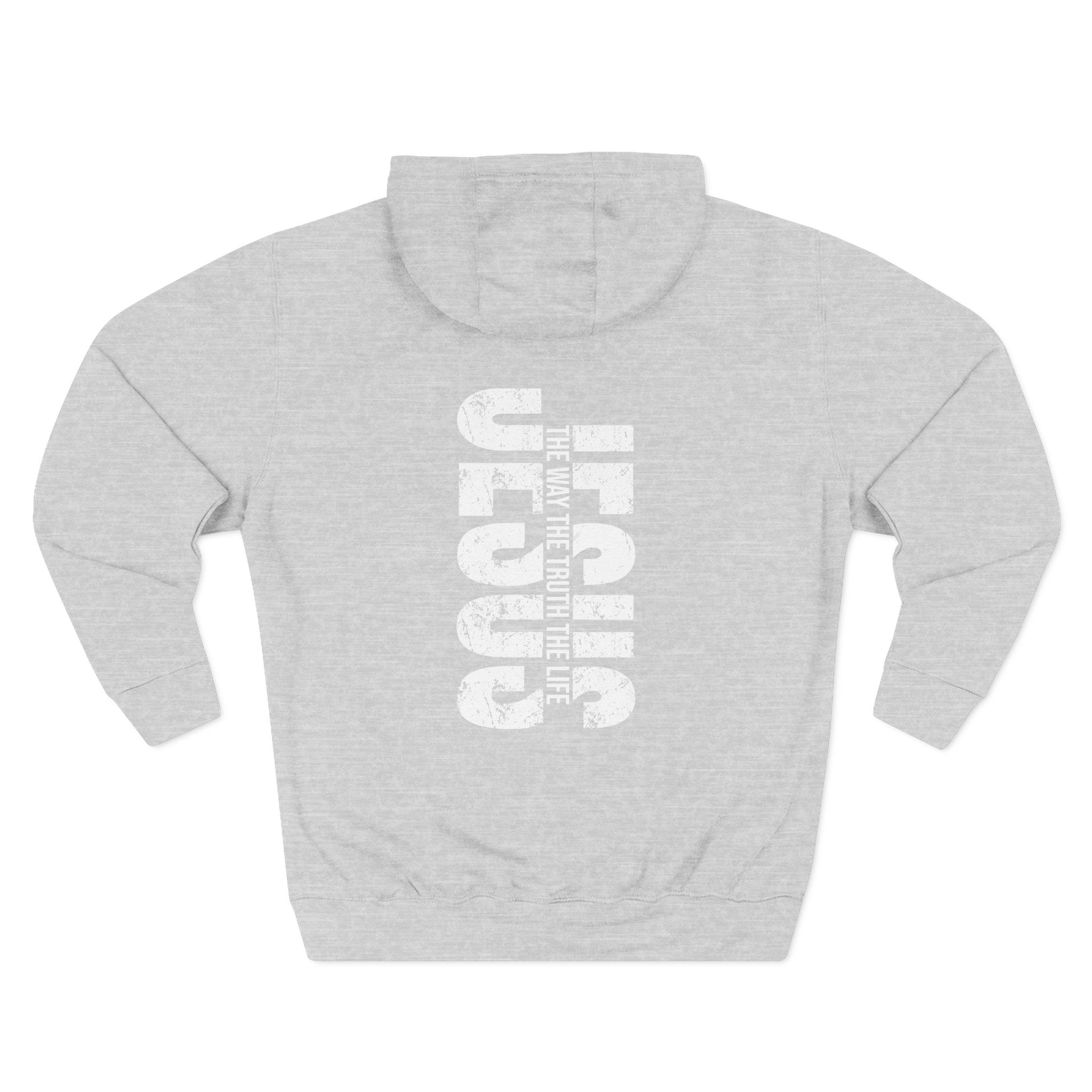 Faith-Inspired Fleece Hoodie, Comfortable Hoodie, Spiritual Gift, Cross Design, Inspirational Fashion, Cozy & Stylish