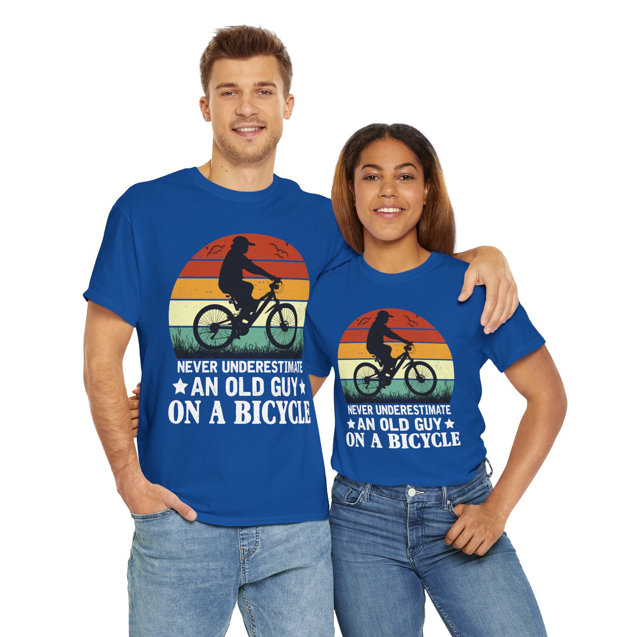 Retro Old Guy On Bicycle Shirt