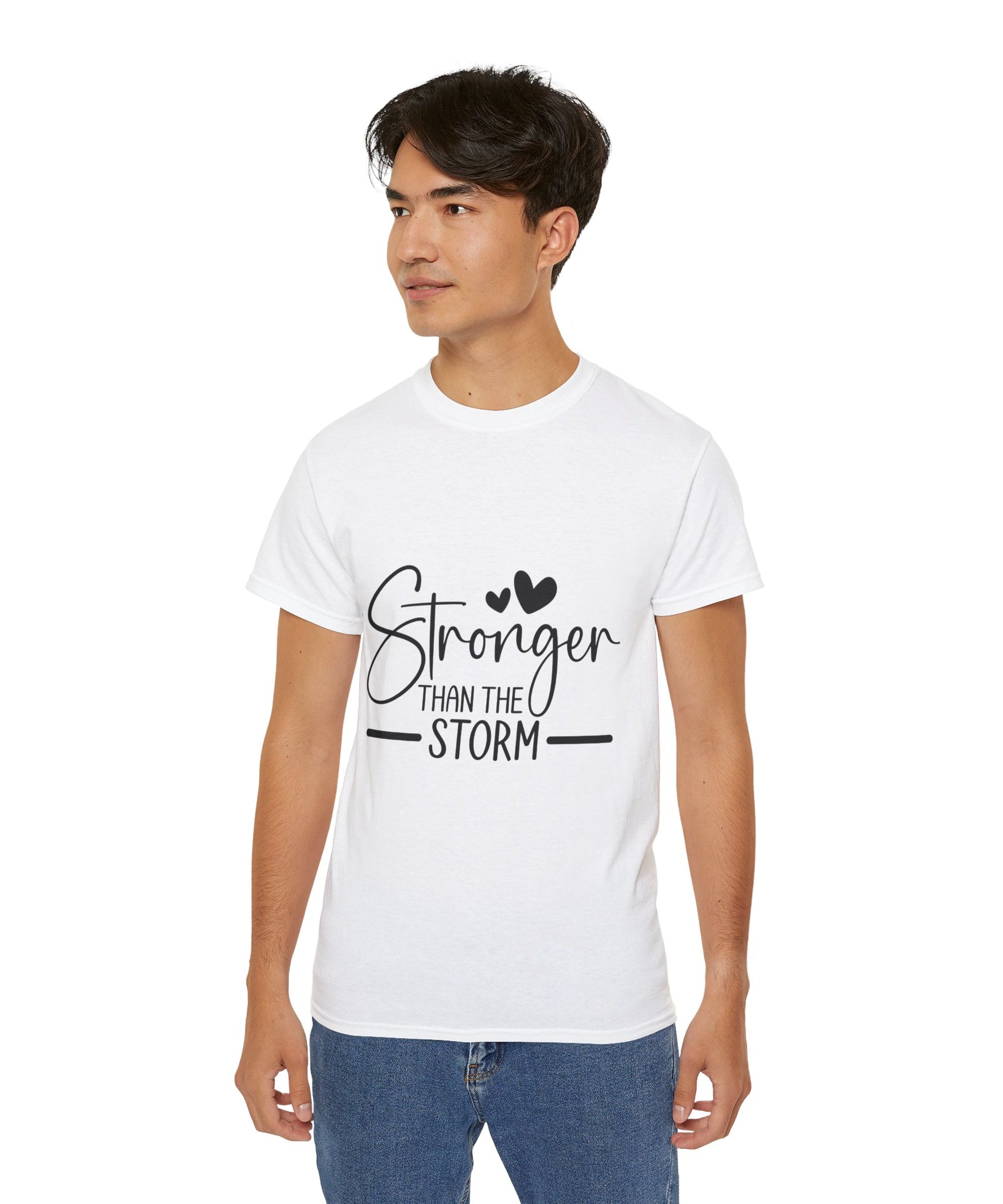 Unisex Stronger than the storm Tee - Inspirational Casual Wear, Christian T-Shirt, Motivational Gift, Faith-Based Apparel, Everyday Comfort - Gallory Hive