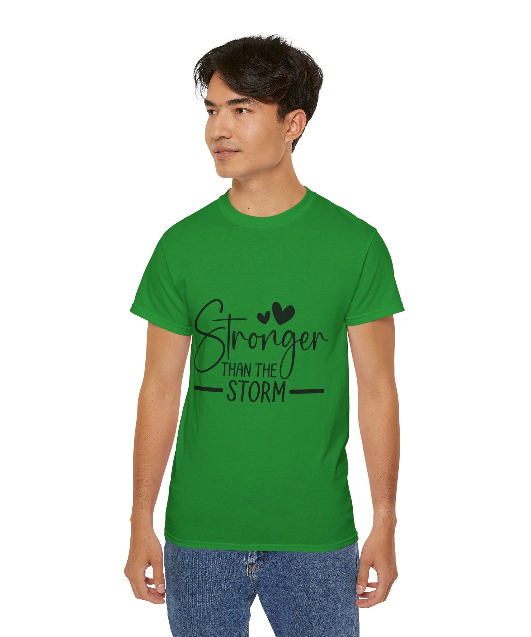 Unisex Stronger than the storm Tee - Inspirational Casual Wear, Christian T-Shirt, Motivational Gift, Faith-Based Apparel, Everyday Comfort - Gallory Hive